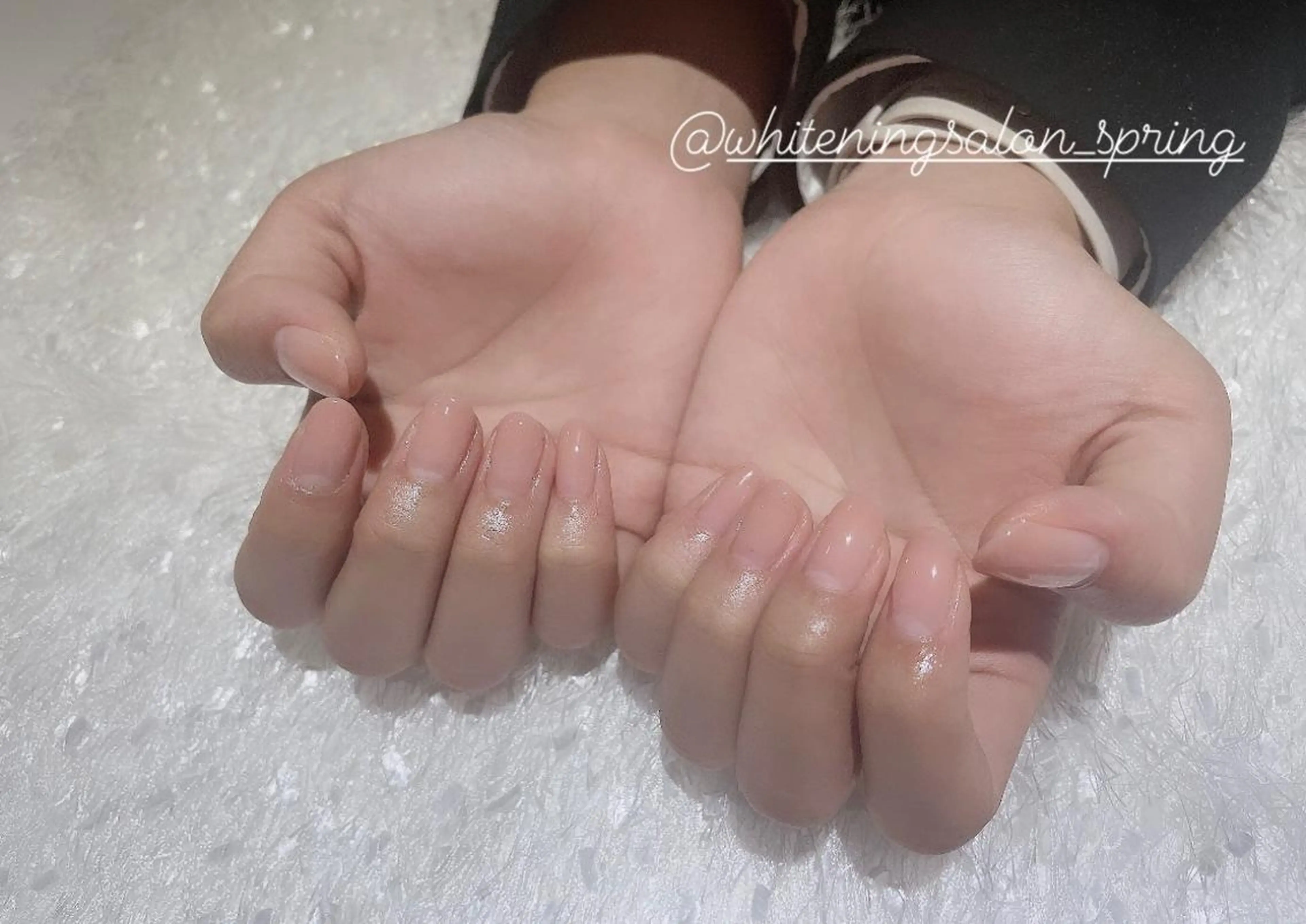 ネイル ワンカラーネイル ピンク ピンクベージュ Nakao Hitomiのネイルデザイン