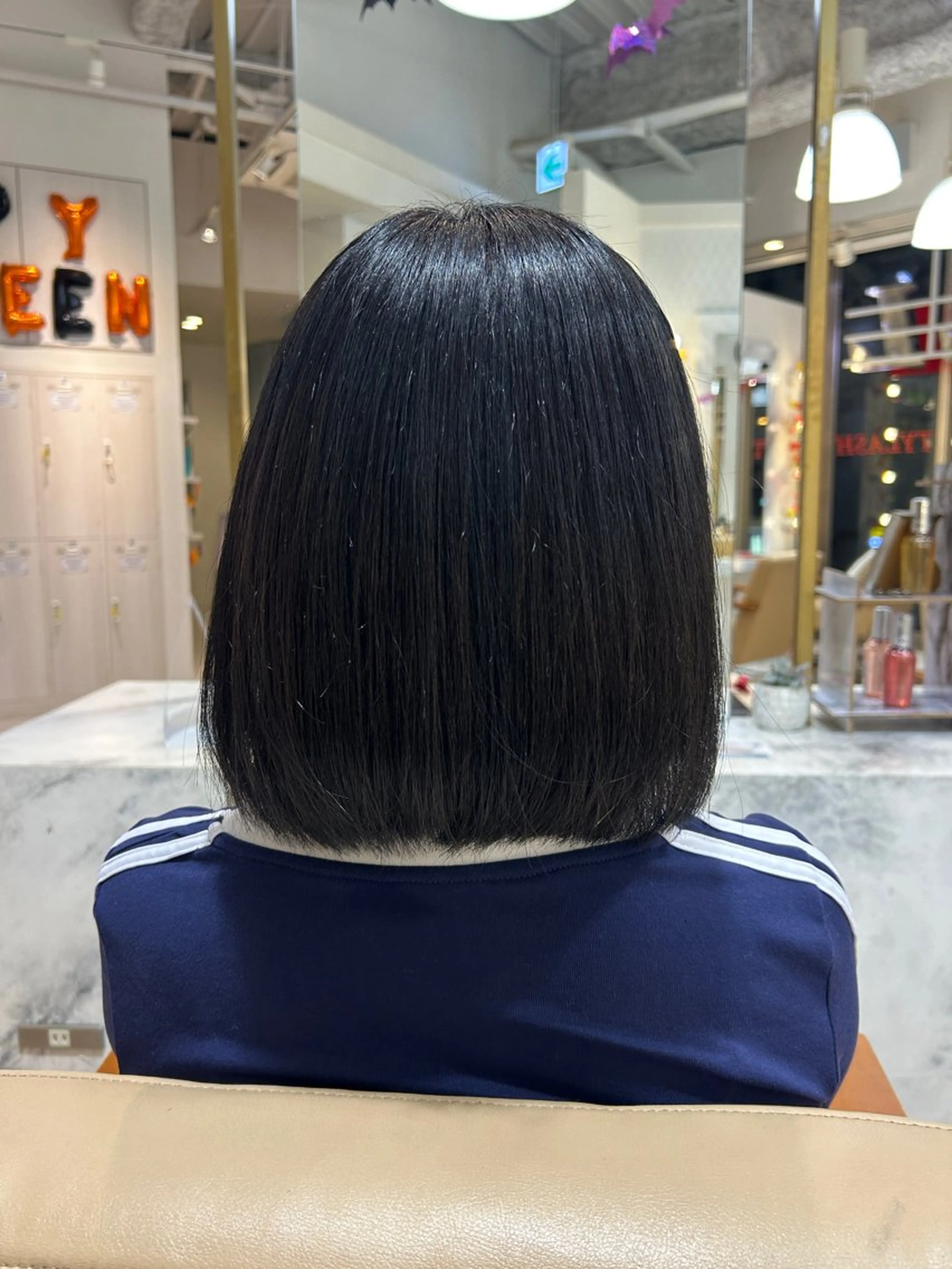 ショート カラー バレイヤージュ 黒髪 ダブルカラー 髪質改善 レイヤーカット ヘアカラー Yuu/髪質改善 デザインカラーのヘアスタイル