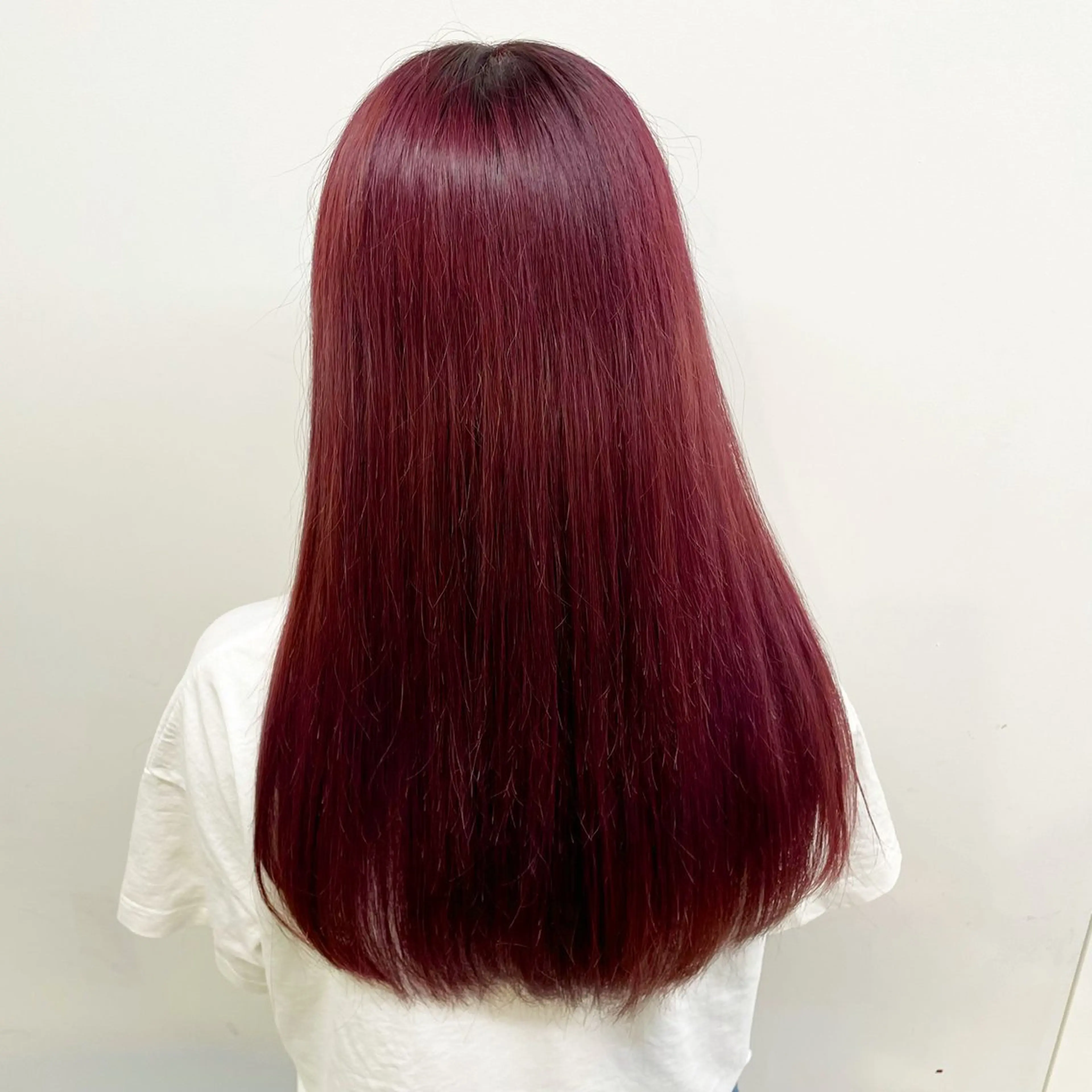 セミロング カラー カット ヘアカラー 🍒ワイン系 ウルフカット🍒拓未のヘアスタイル