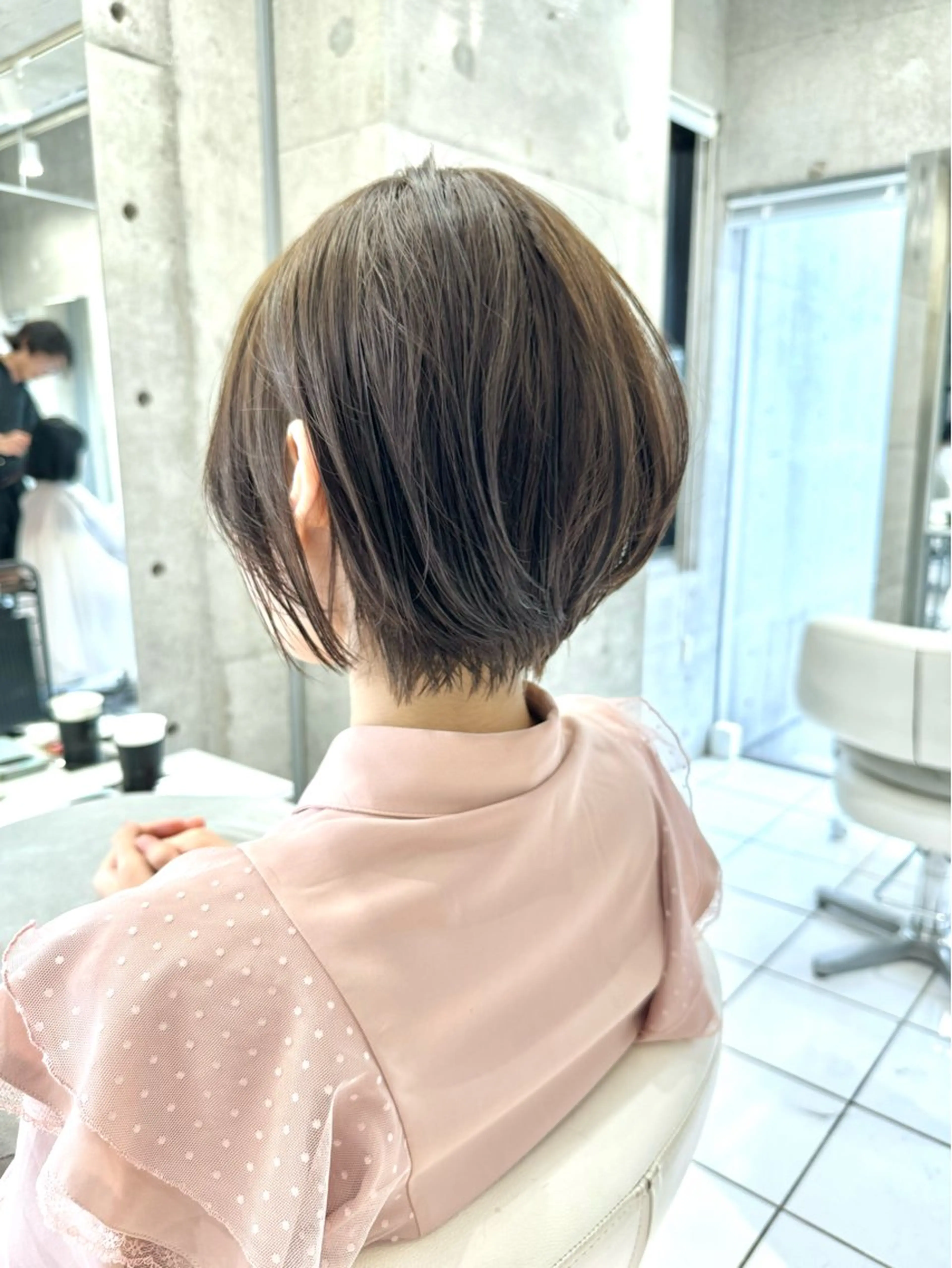 ショート カラー ショートヘア カット ヘアカラー トリートメント 💎ボブ/似合わせの 達人/縮毛矯正/畔上のヘアスタイル