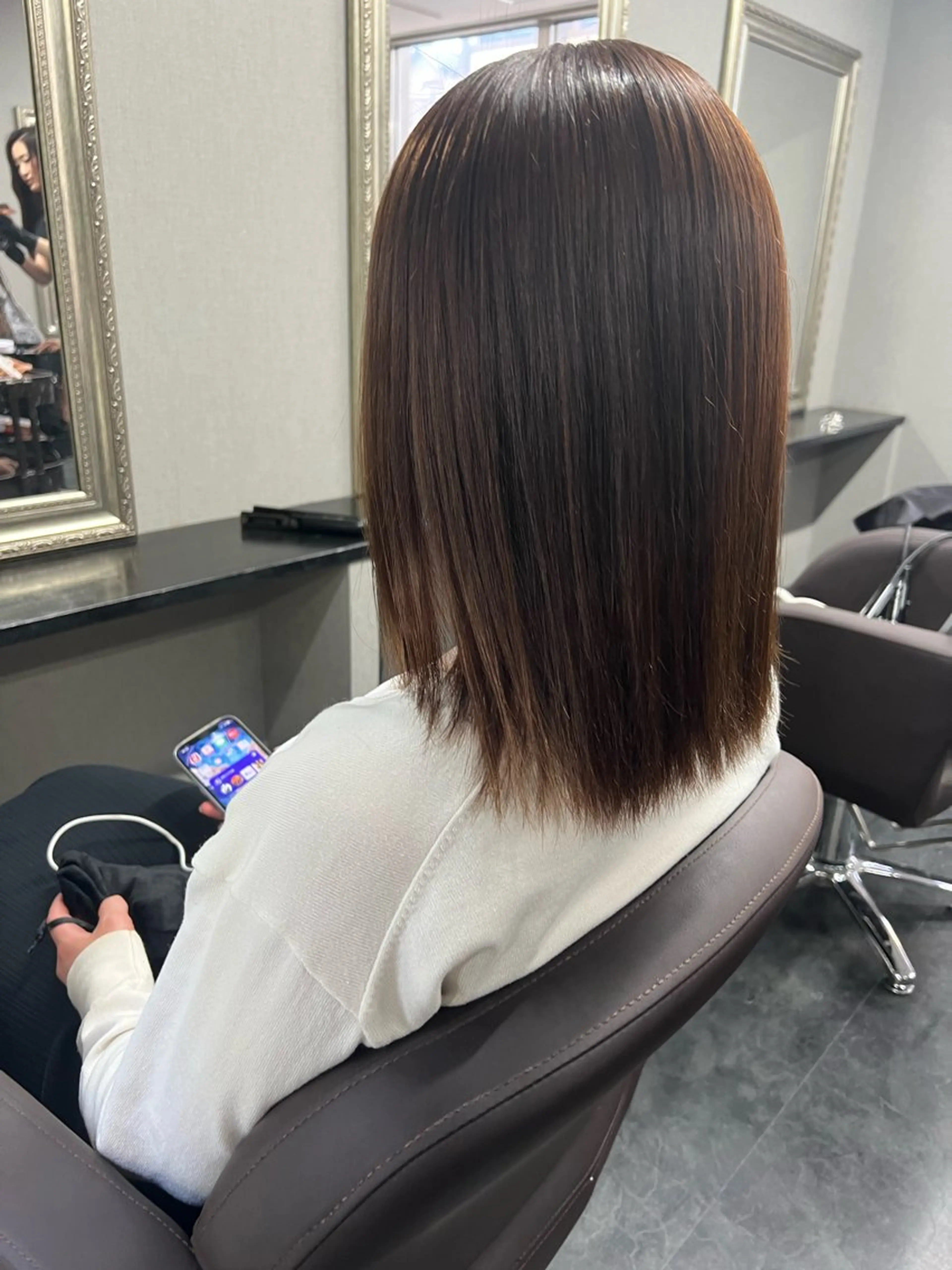 ミディアム カラー ヘアカラー ハイトーンカラー 坂本 翼のヘアスタイル