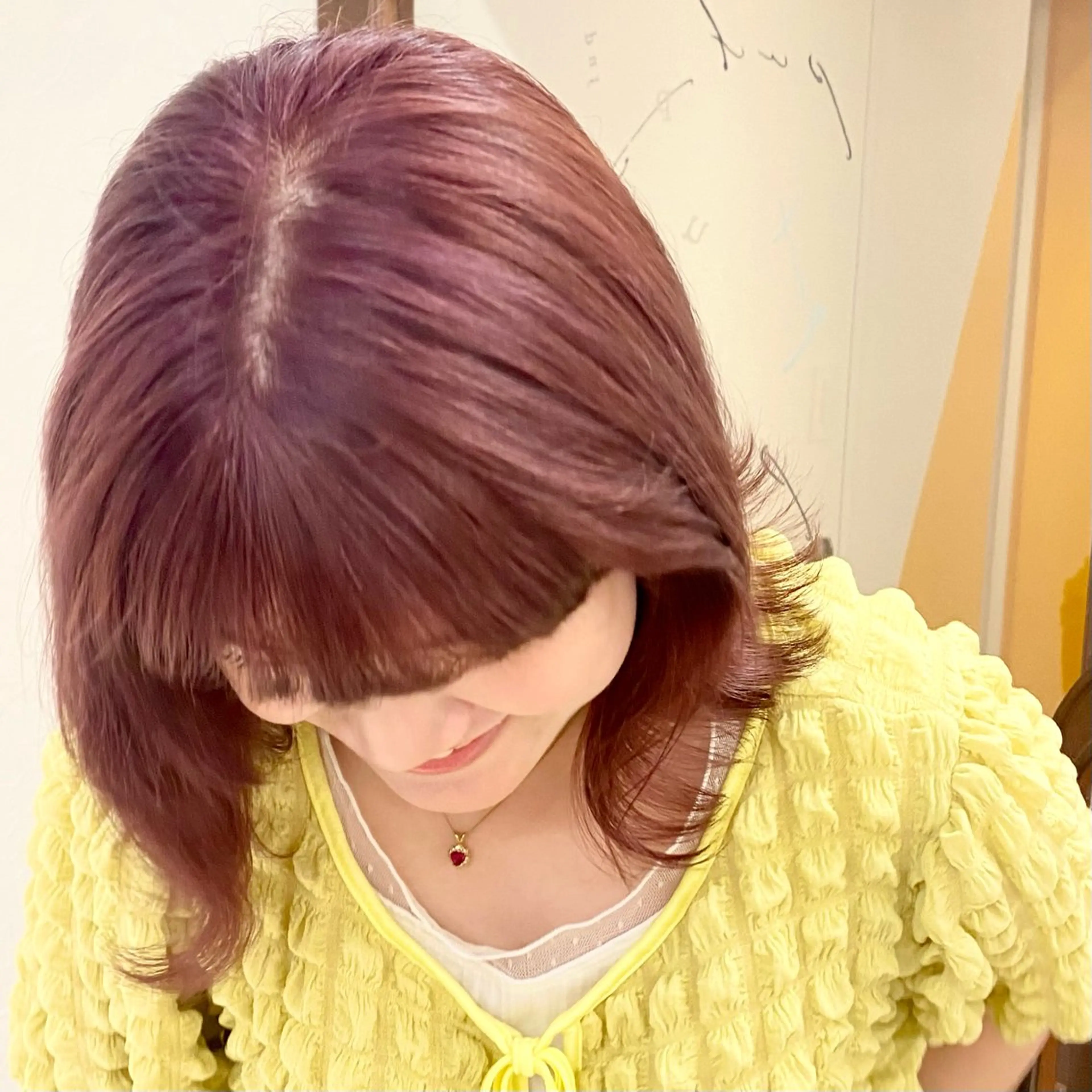 ミディアム カラー カット ヘアカラー ヘッドスパ 暖色艶カラー /RIONAのヘアスタイル
