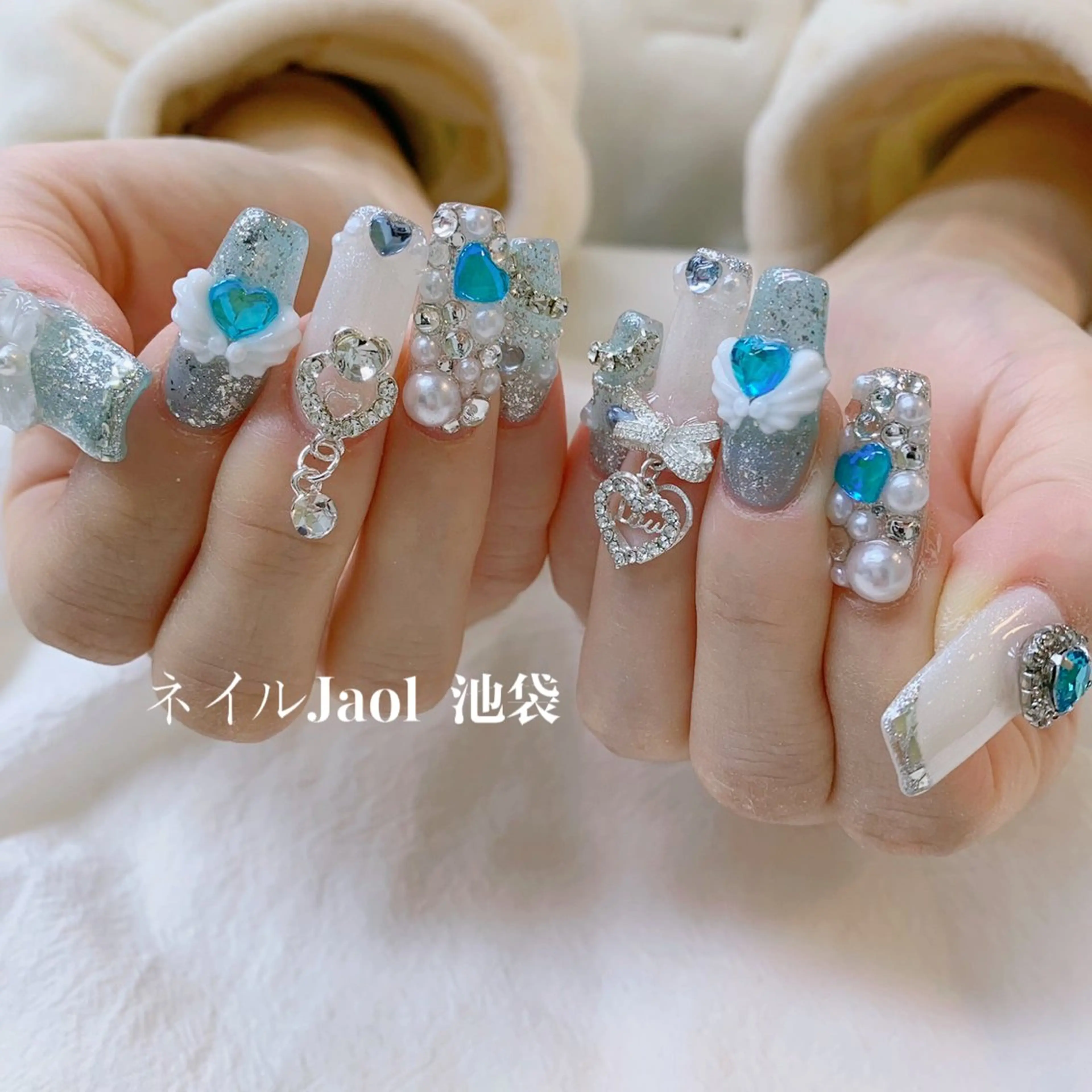 ロング ハンドネイル nail jaol池袋店所属・ネイルJaol 池袋のネイルデザイン