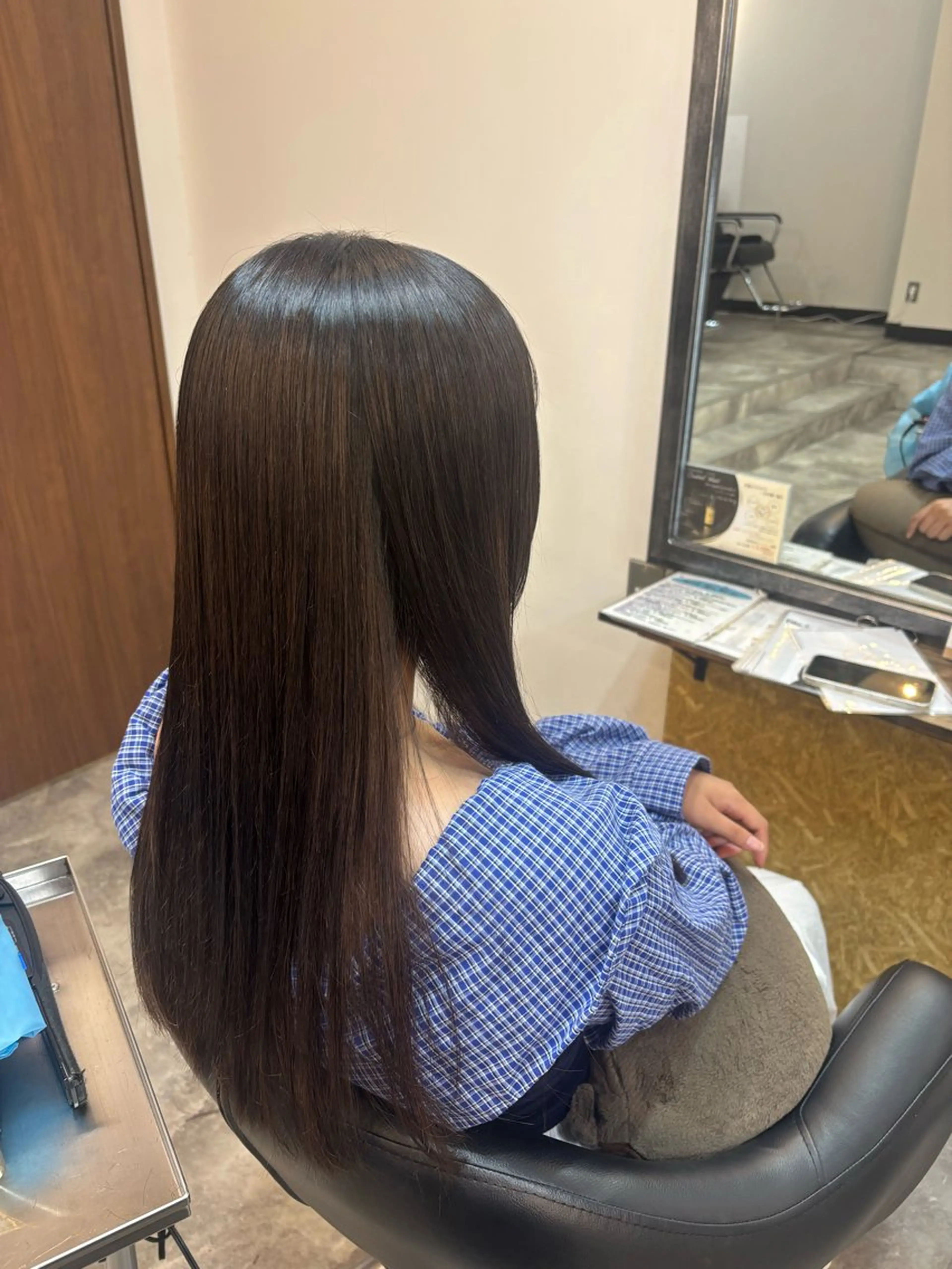 ロング カット ヘアカラー レディースカット無料 yuna🐇のヘアスタイル