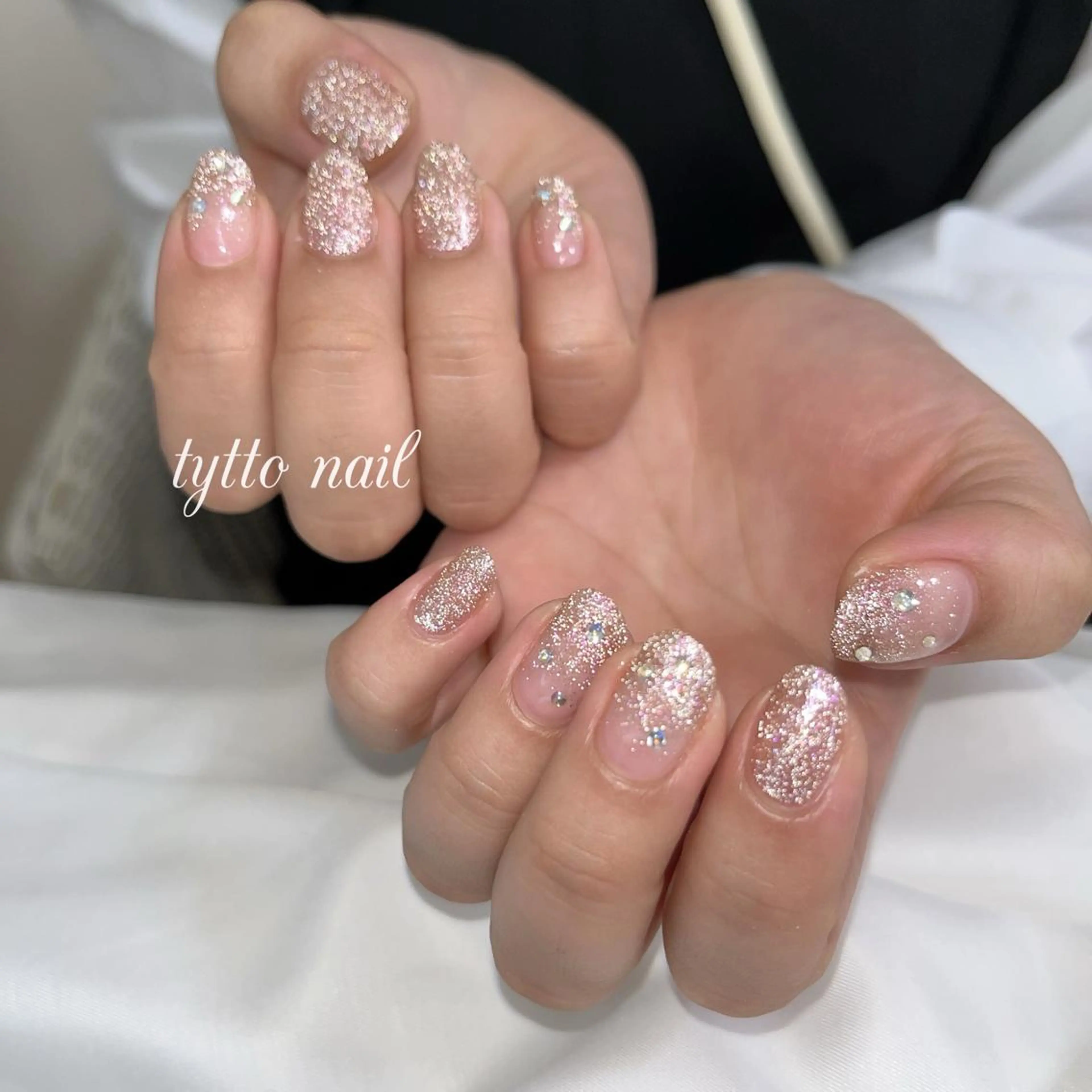 ネイル アートネイル フラッシュネイル グラデーション キラキラネイル 韓国ネイル tytto nail ❤︎‪‪eri‪‪のネイルデザイン
