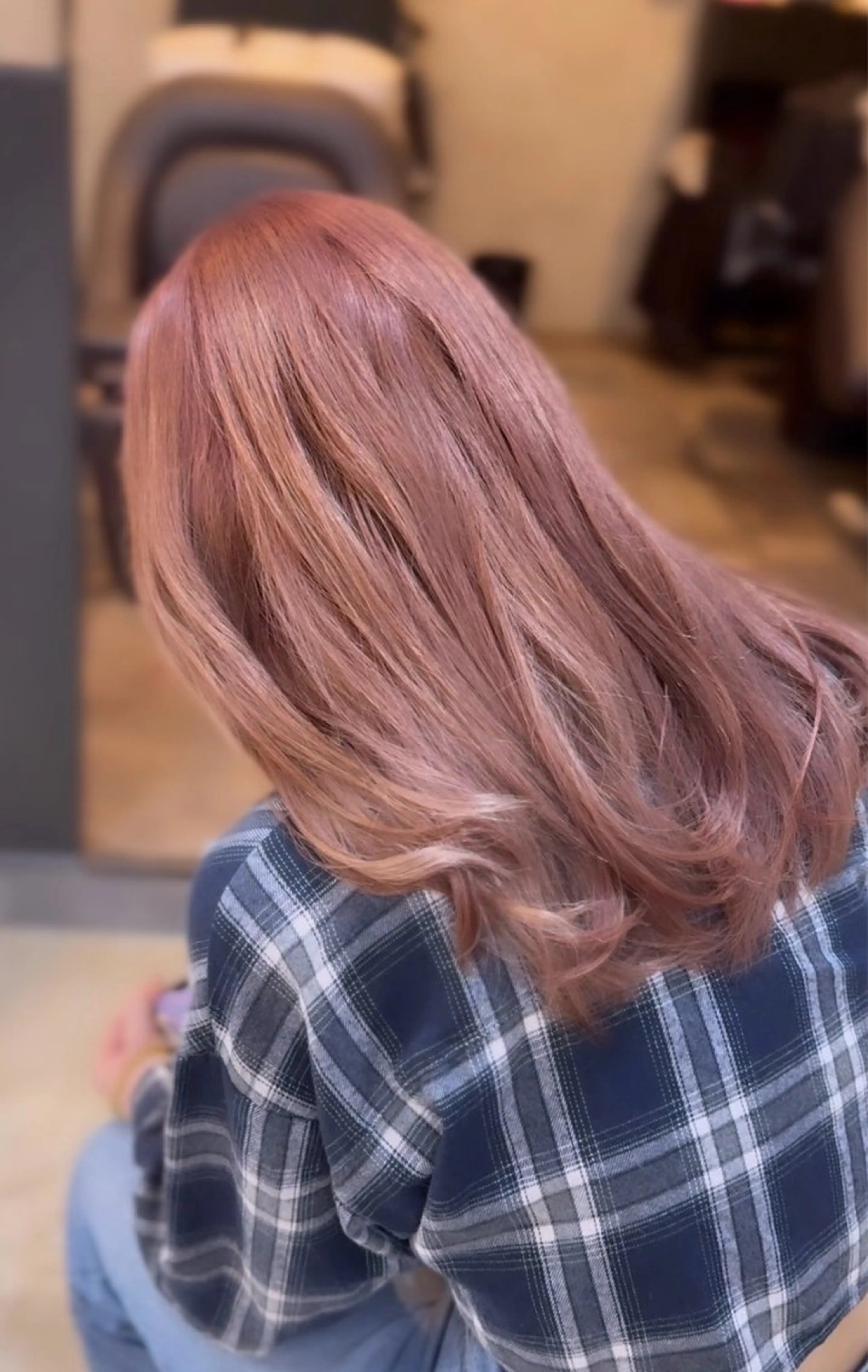 カラー ブリーチ ダブルカラー ピンクカラー ヘアカラー ナチュラルショート ゆるふわ🌿高橋俊大のヘアスタイル