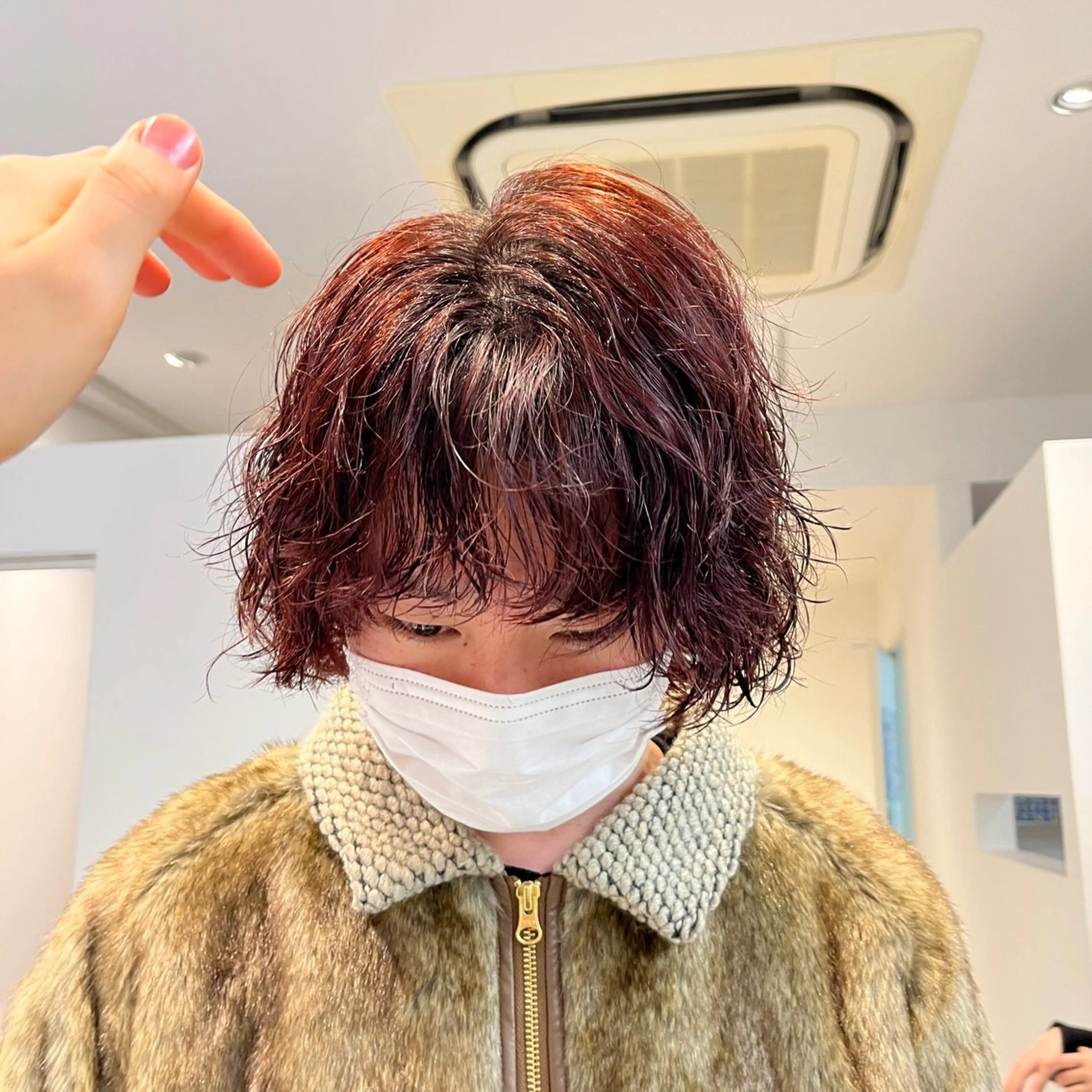ショート カラー メンズ デザインカラー🕊️ イオのヘアスタイル