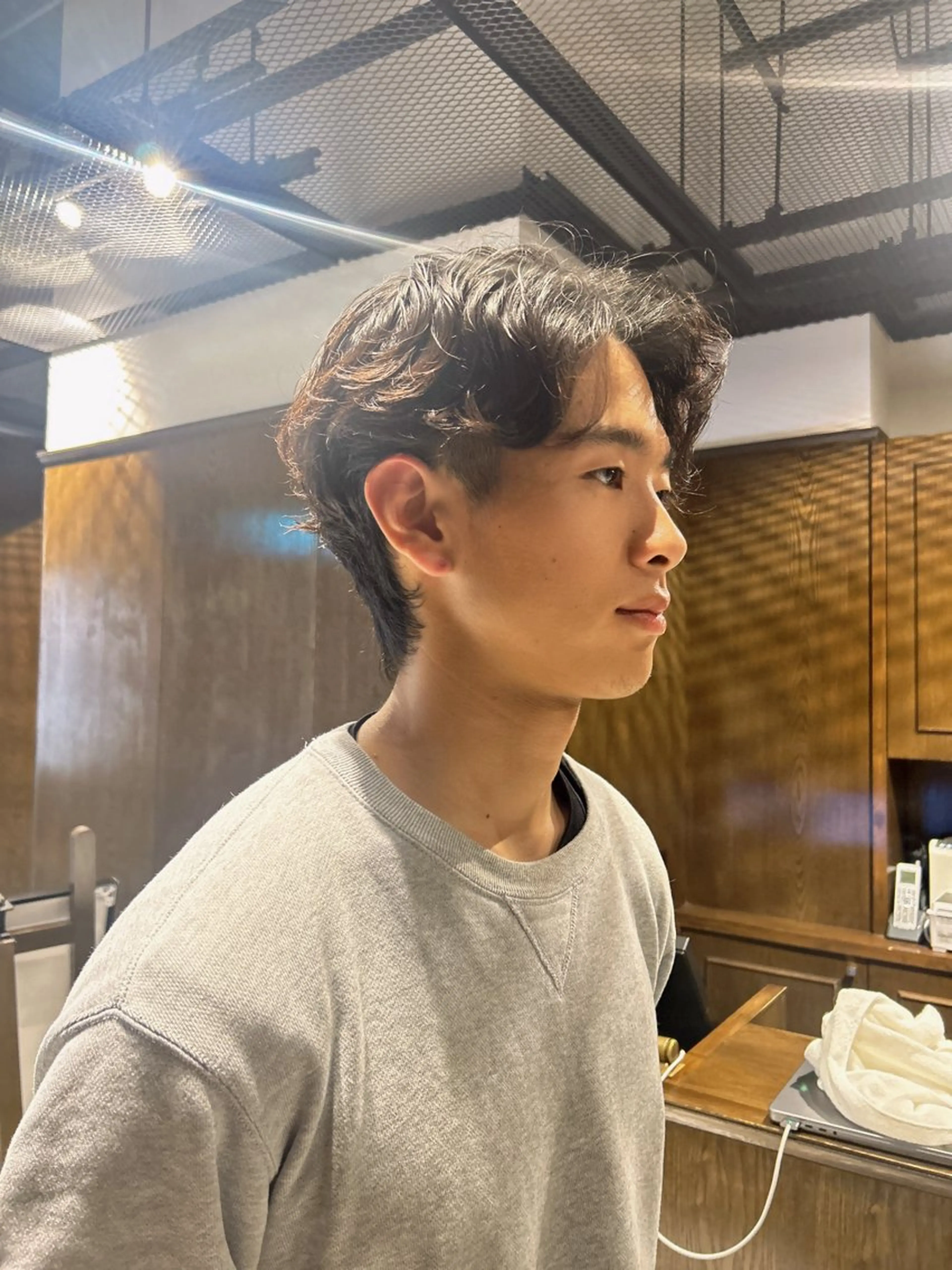 ミディアム メンズ カット 中易真凜/メンズ カットモデル募集中のヘアスタイル
