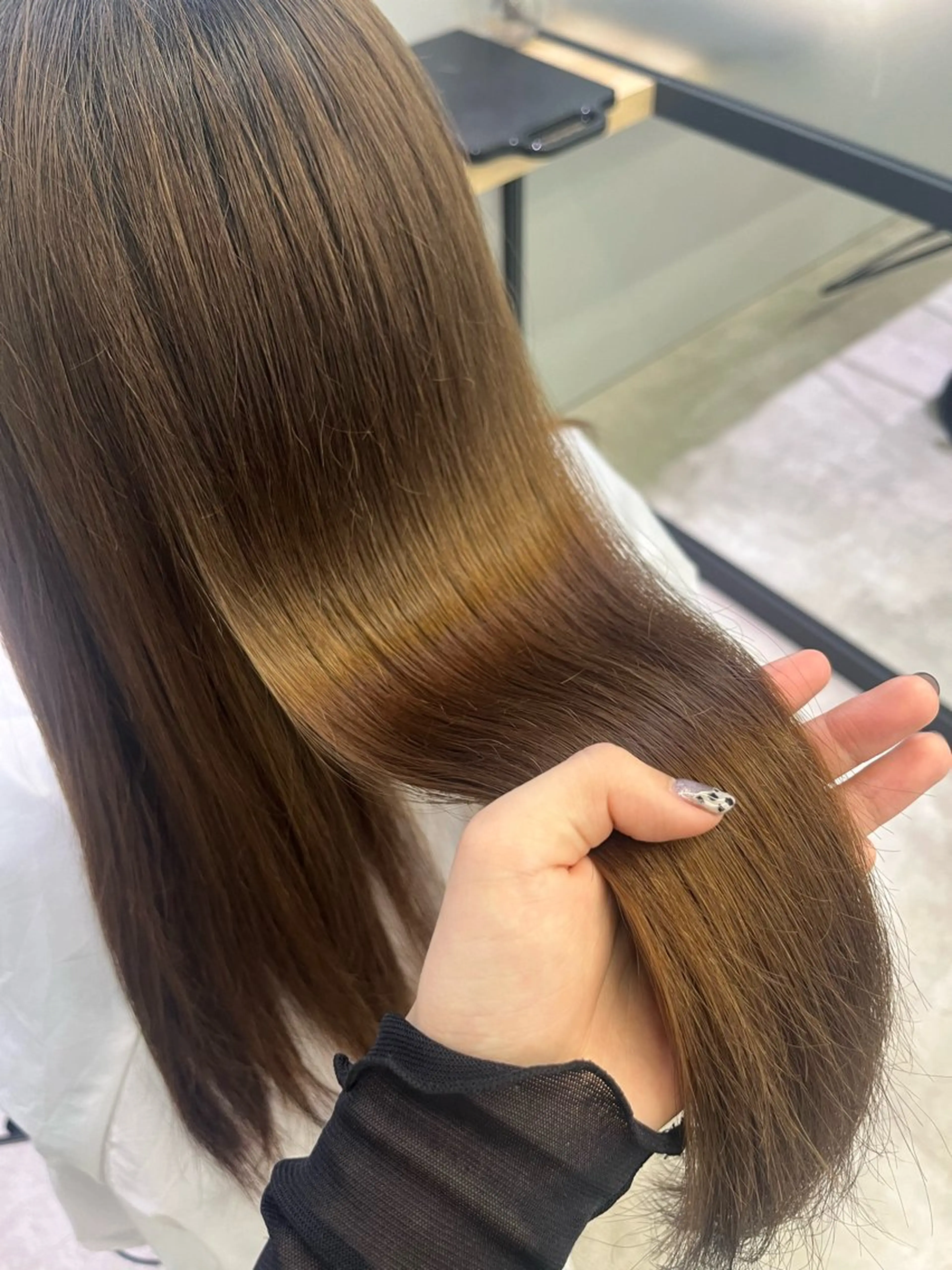 ロング 袋瀬 玲奈のヘアスタイル