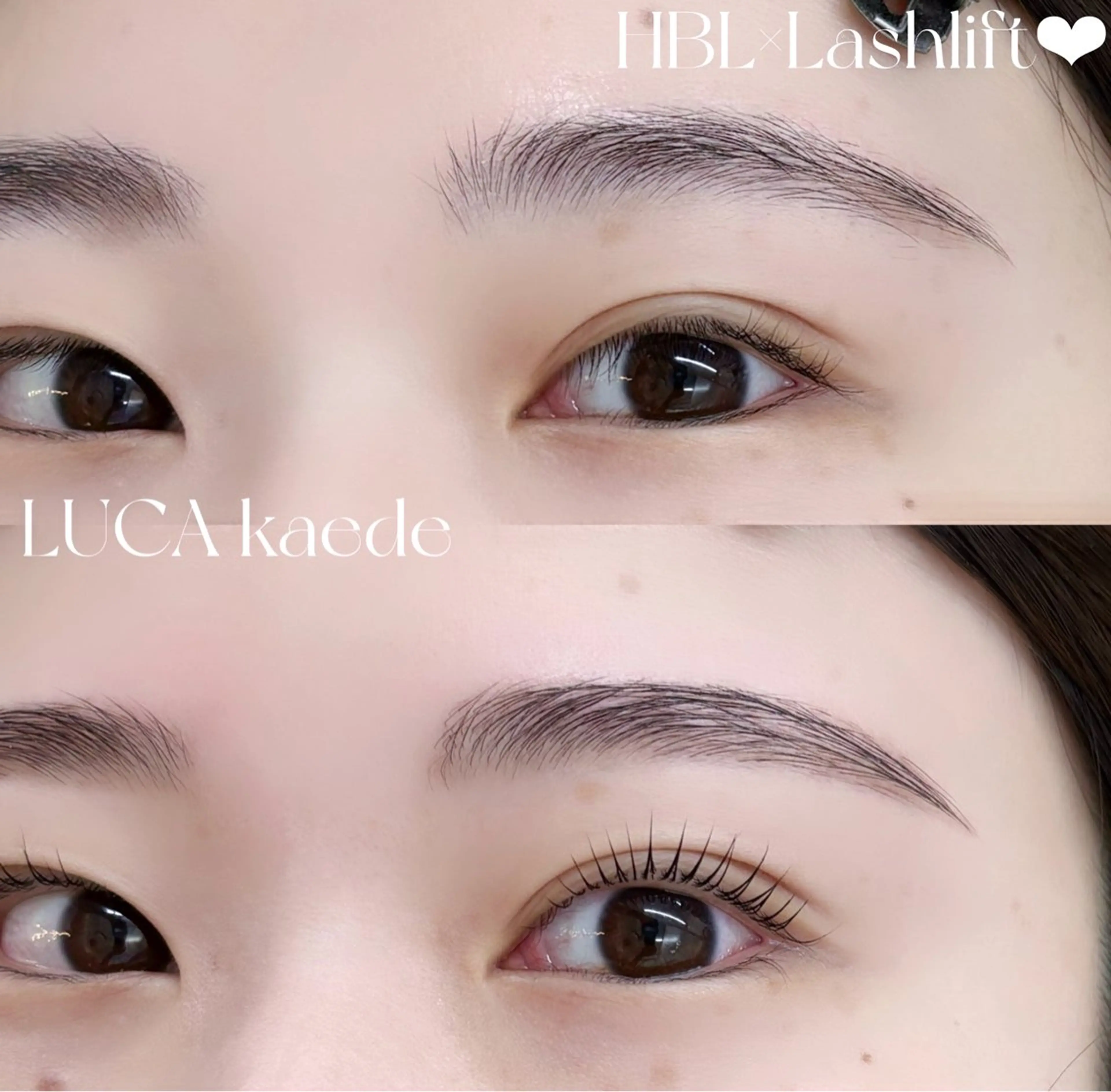 HBL "ハリウッドブロウリフト"+眉毛WAX🎀【オーガニックwax使用/メイク込】の写真
