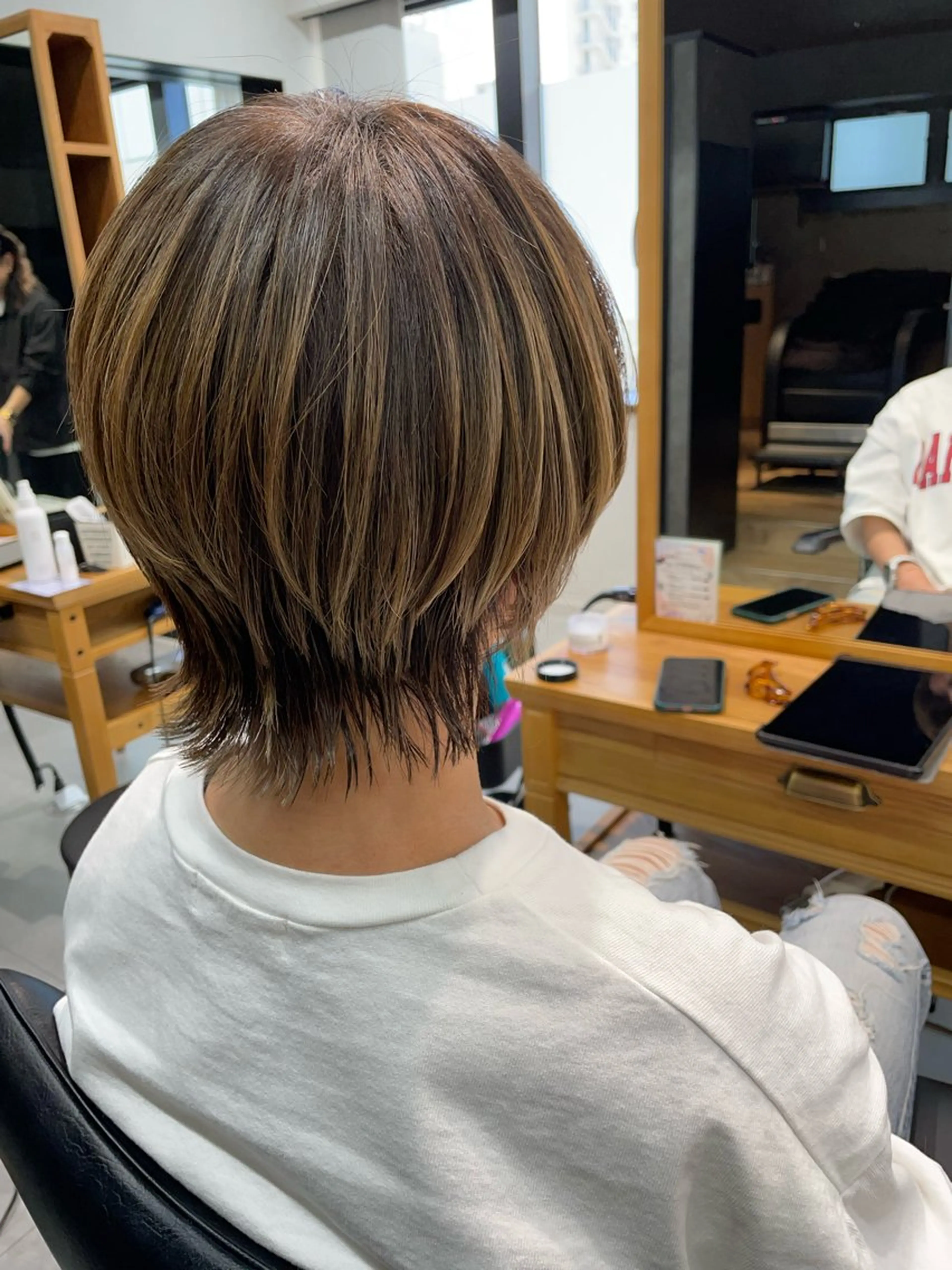 ショート ショートヘア ウルフカット カット ✨横須賀髪質改善✨️ 加藤 百音のヘアスタイル