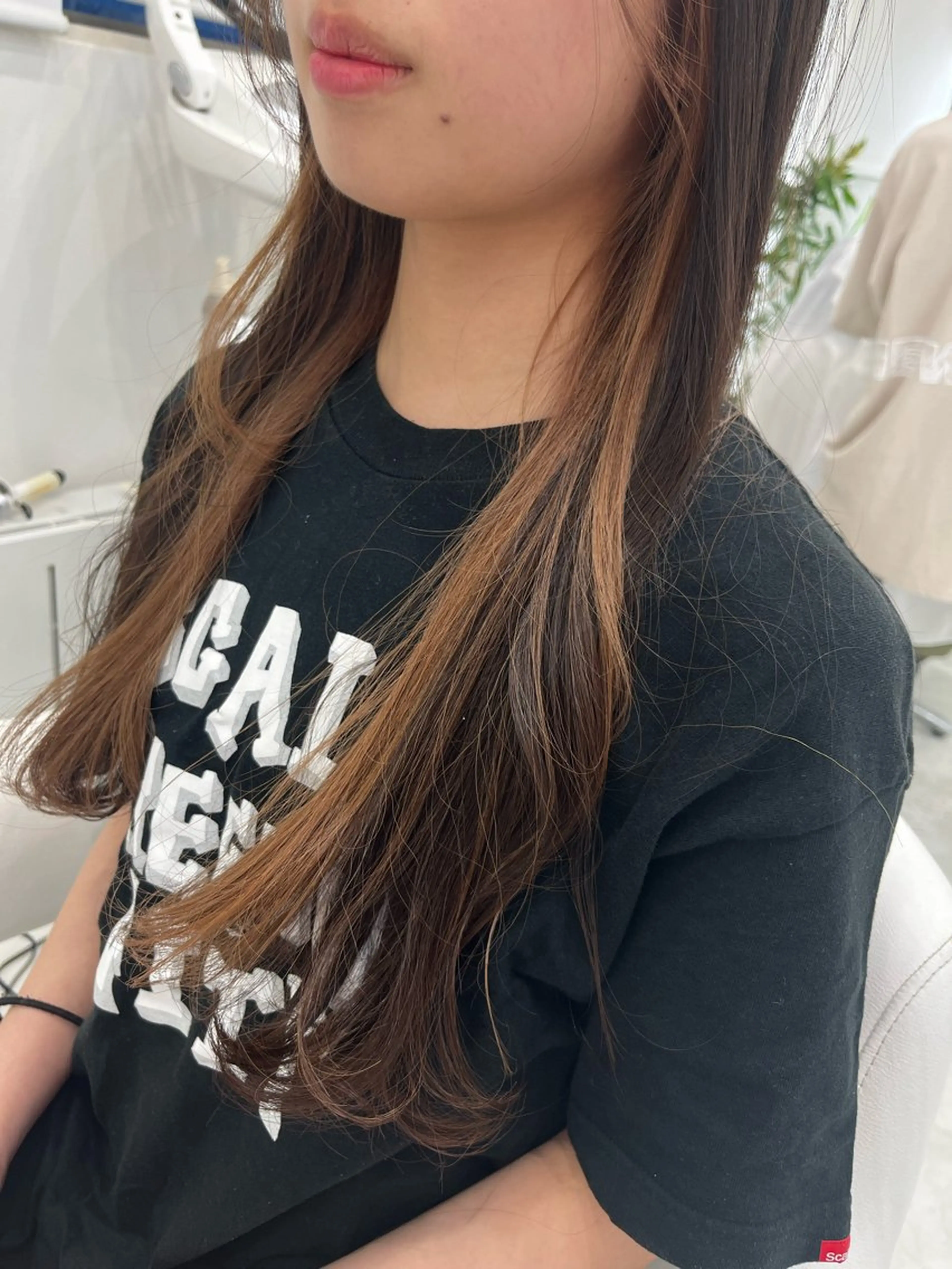 ロング カラー オレンジ ヘアカラー 山森 大地のヘアスタイル