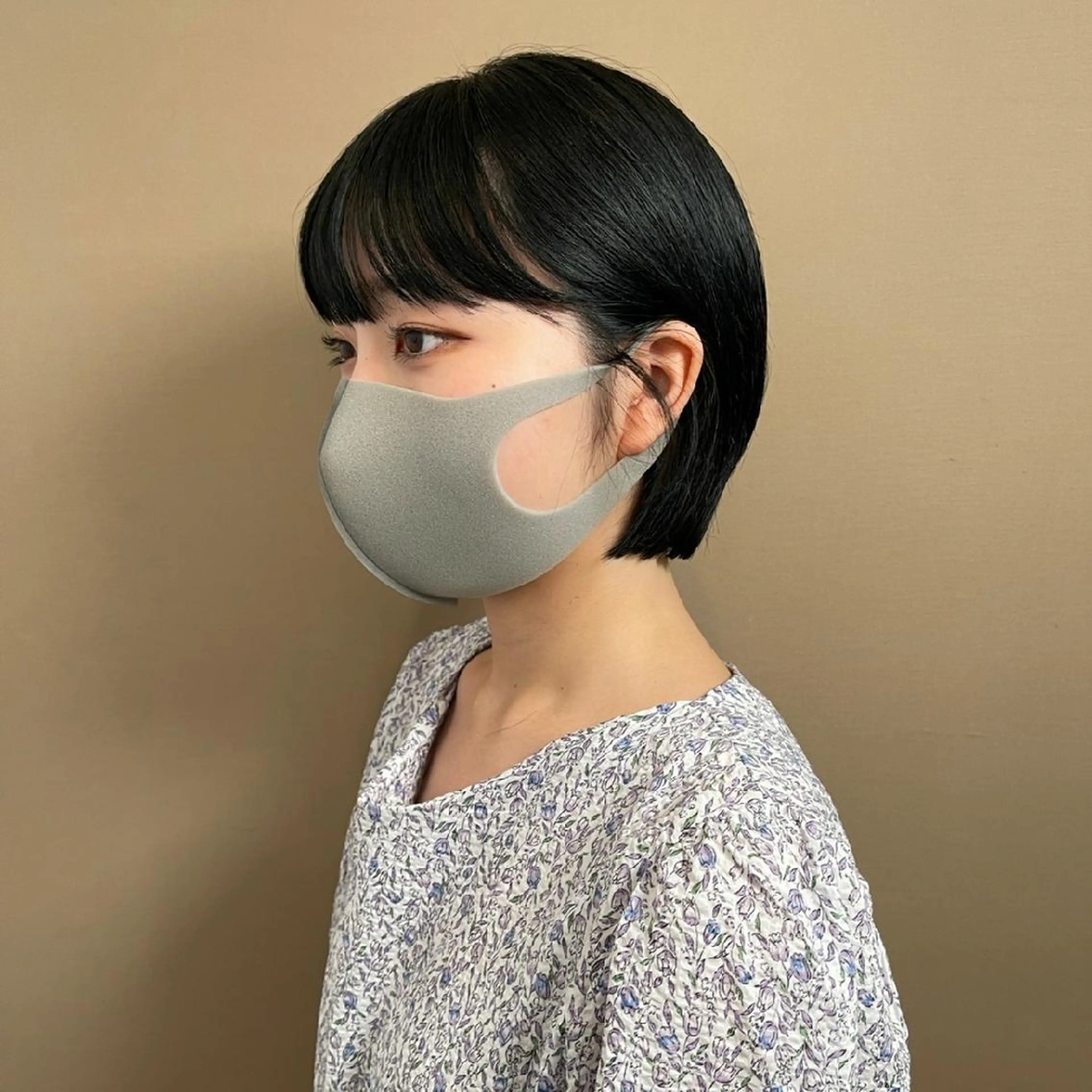ショート ワイドバング 韓国レイヤー　 suzuのヘアスタイル