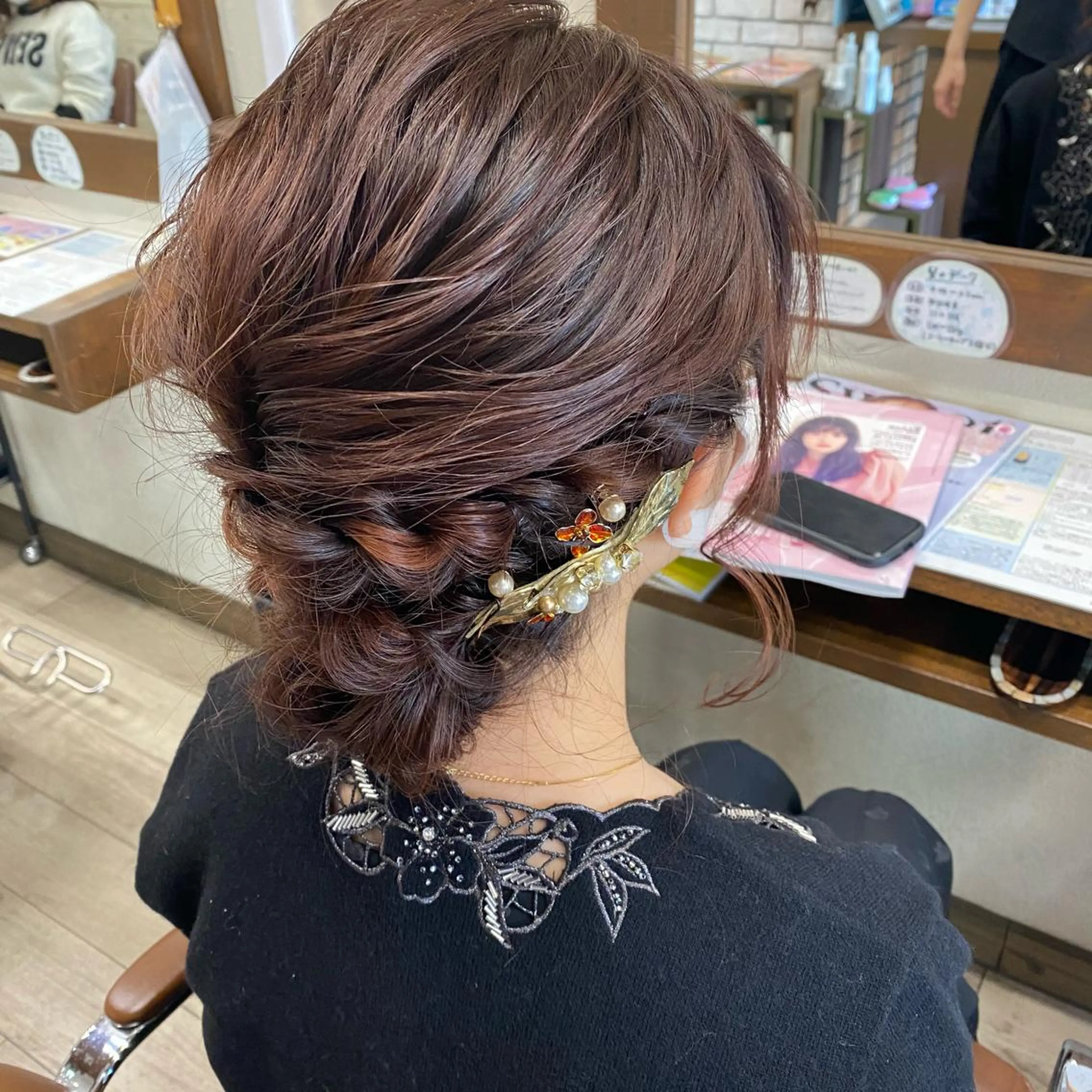 セミロング ヘアアレンジ 結婚式・ブライダル ｲﾁｶﾜ ﾐｵ/ minim hairのヘアスタイル