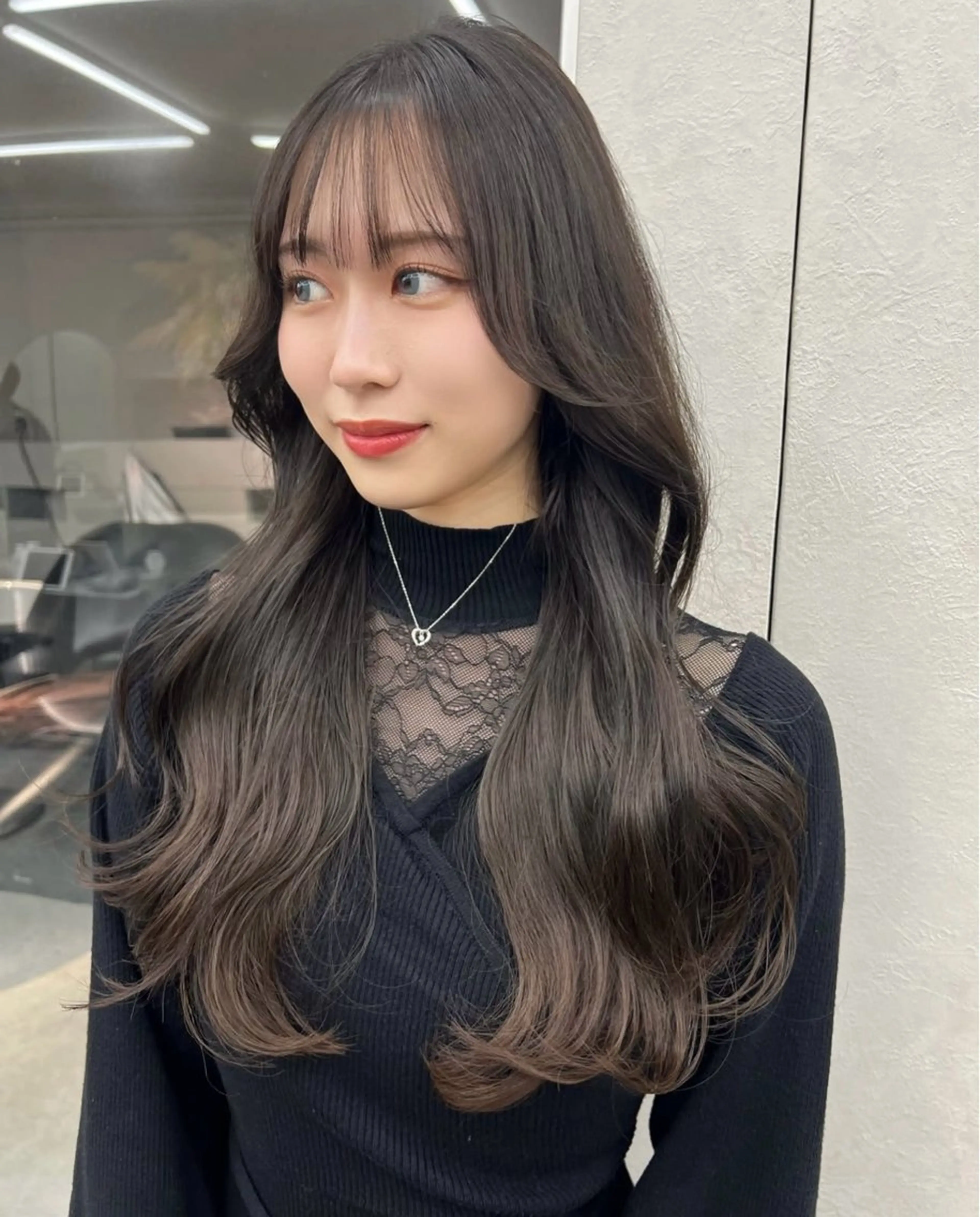 ロング カラー カット ヘアカラー トリートメント 韓国ヘア×髪質改善 サロンmareのヘアスタイル