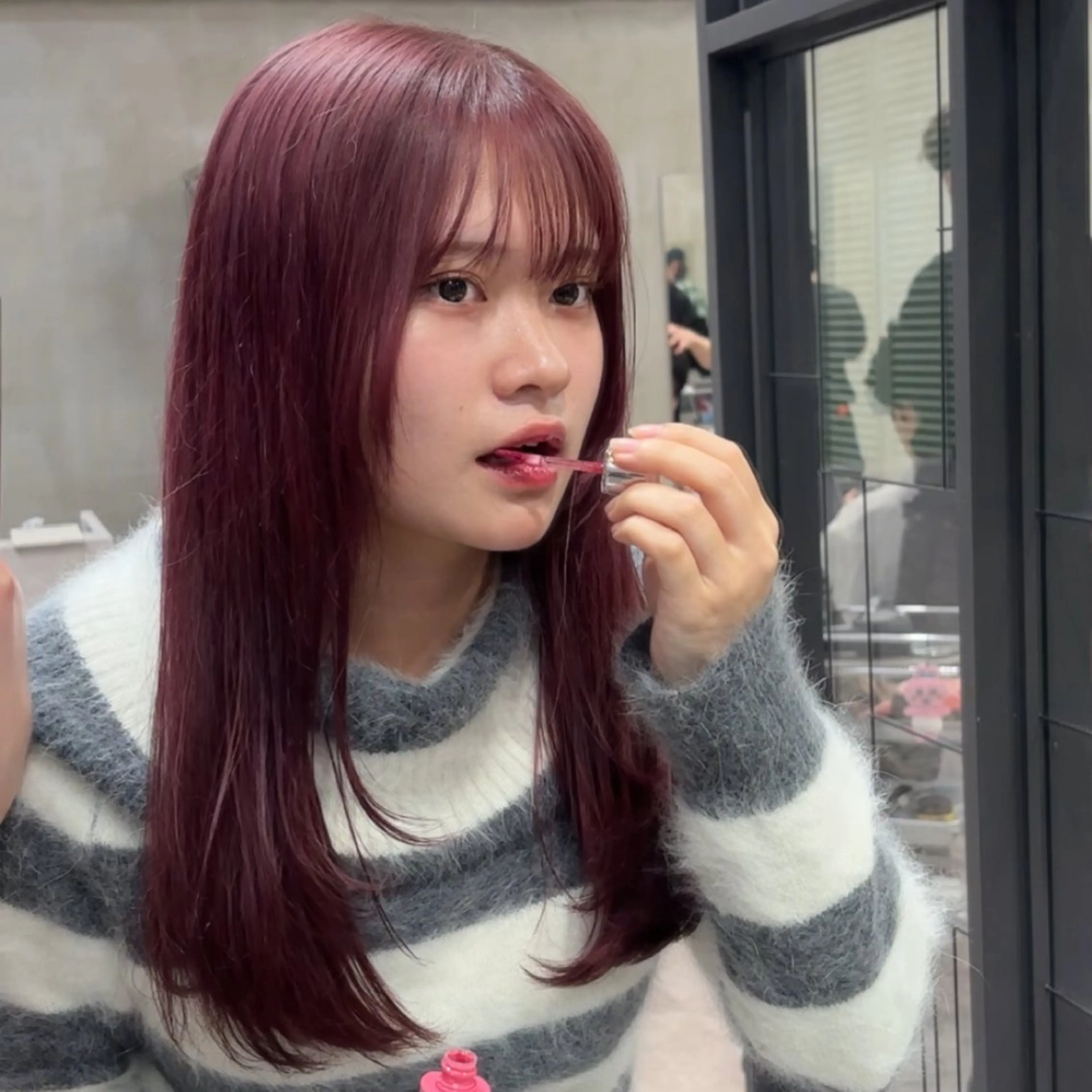 セミロング カラー ブリーチ ヘアカラー The Path ARENのヘアスタイル