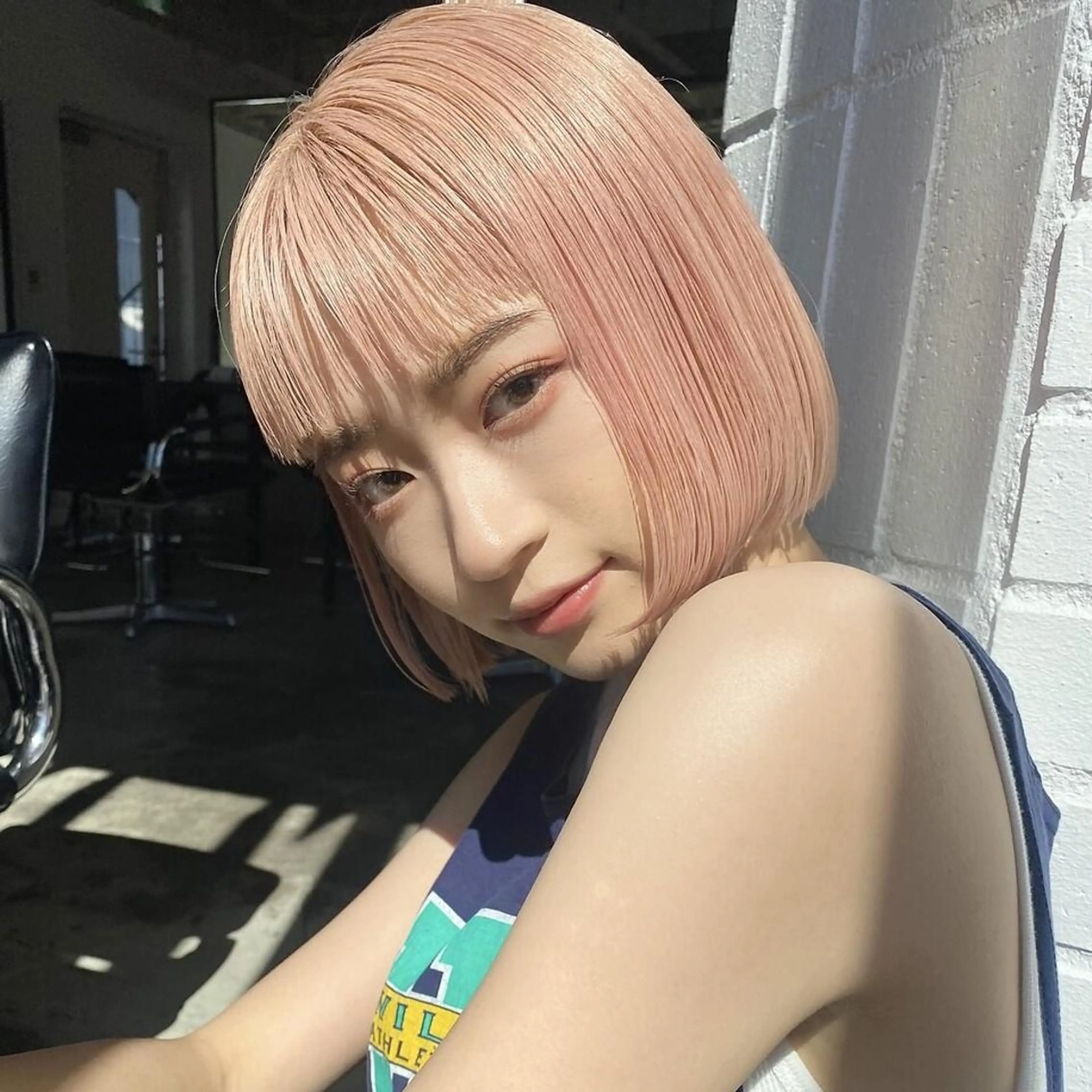 ショート ☘️ハイトーンボブ ☘️初めてのボブ💫のヘアスタイル