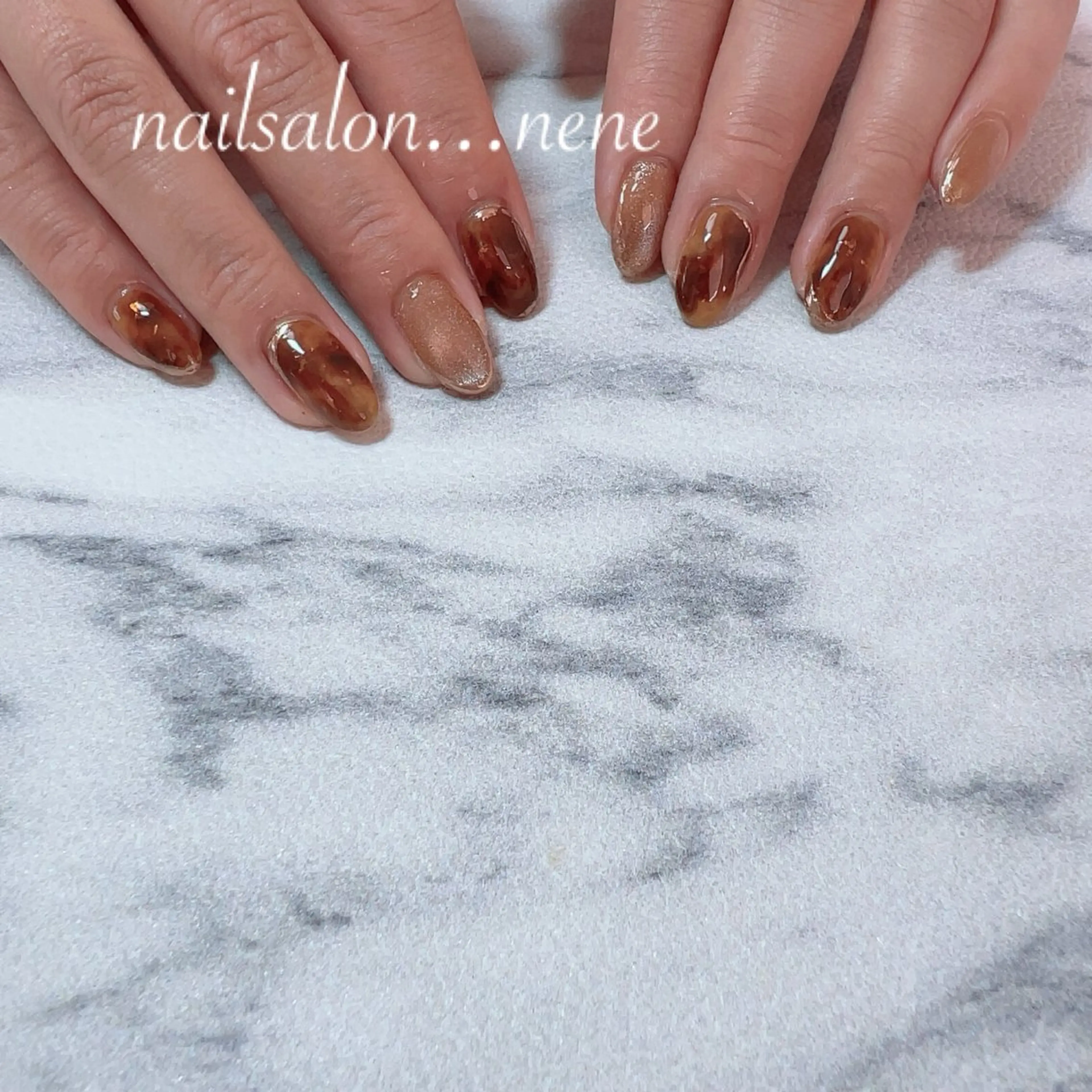 ネイル べっ甲ネイル nailsalon ...neneのネイルデザイン