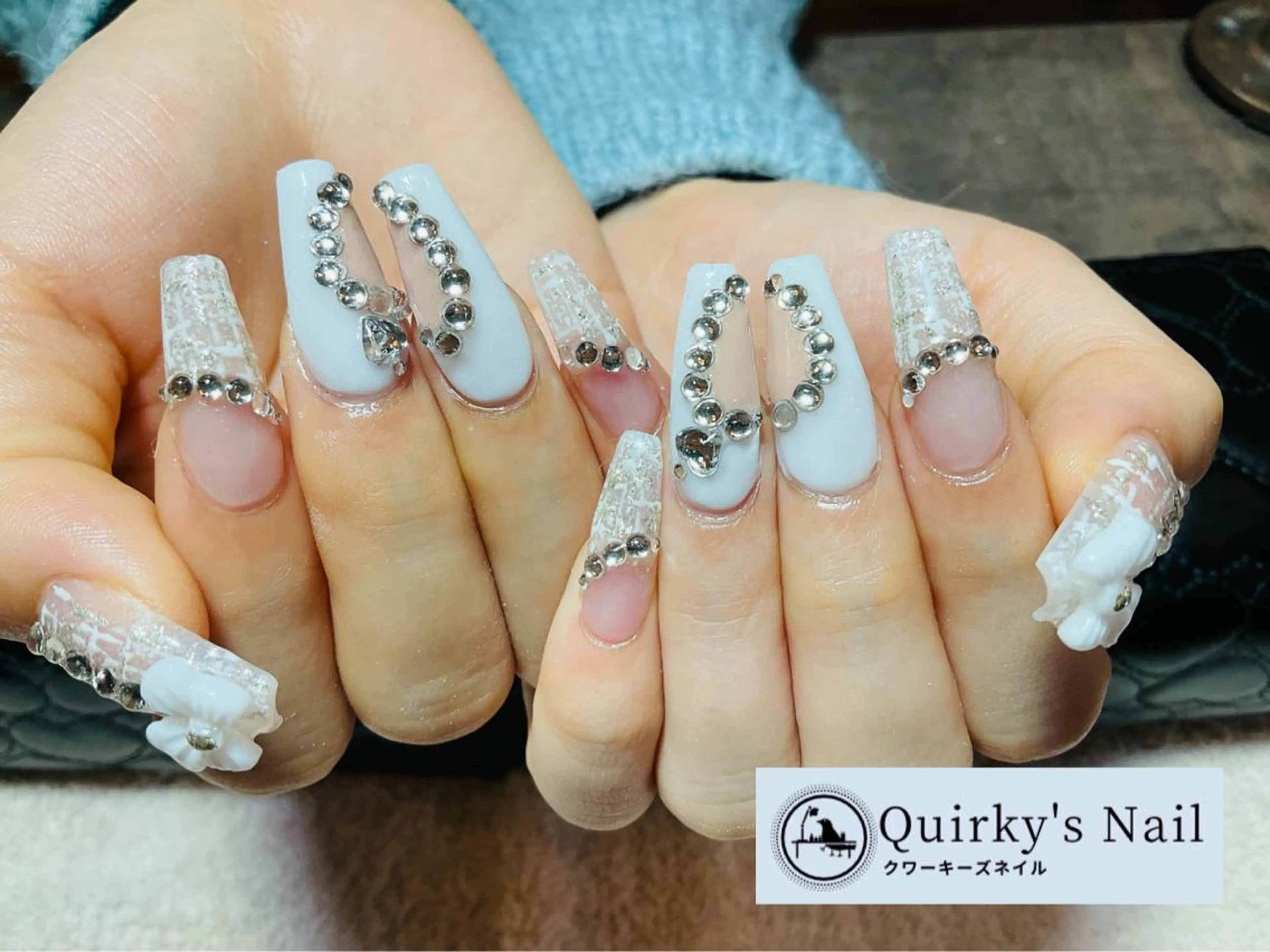 ネイル アートネイル ジェルネイル グラデーション ハート ホログラムネイル Quirky's Nail【栄店】のネイルデザイン