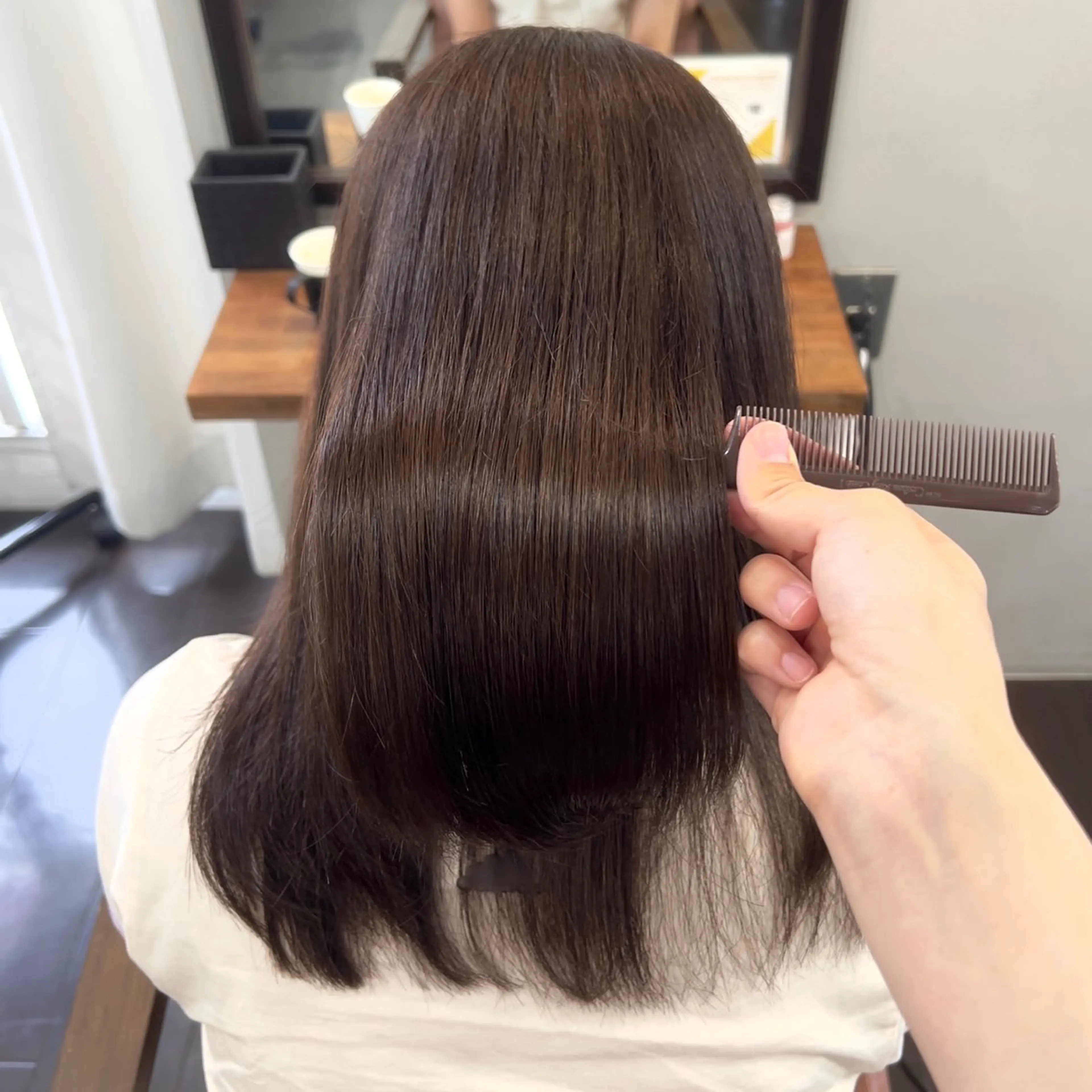 セミロング カラー トリートメント 🌼名駅/透明感 髪質改善/はるな🌼のヘアスタイル