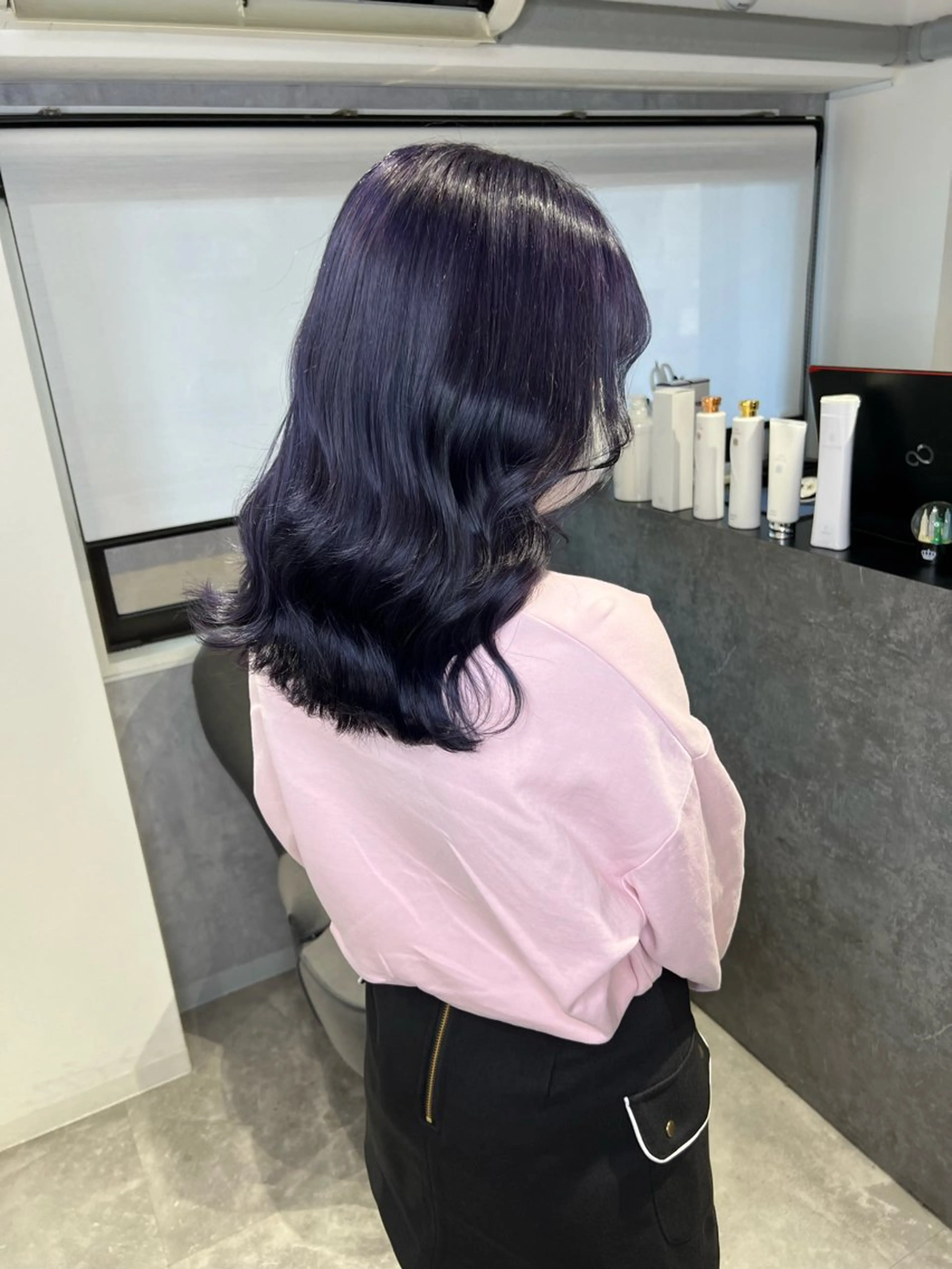 セミロング カラー ブリーチ ケアブリーチ トリートメント TOMONA👑 ミルクティーレイヤーのヘアスタイル
