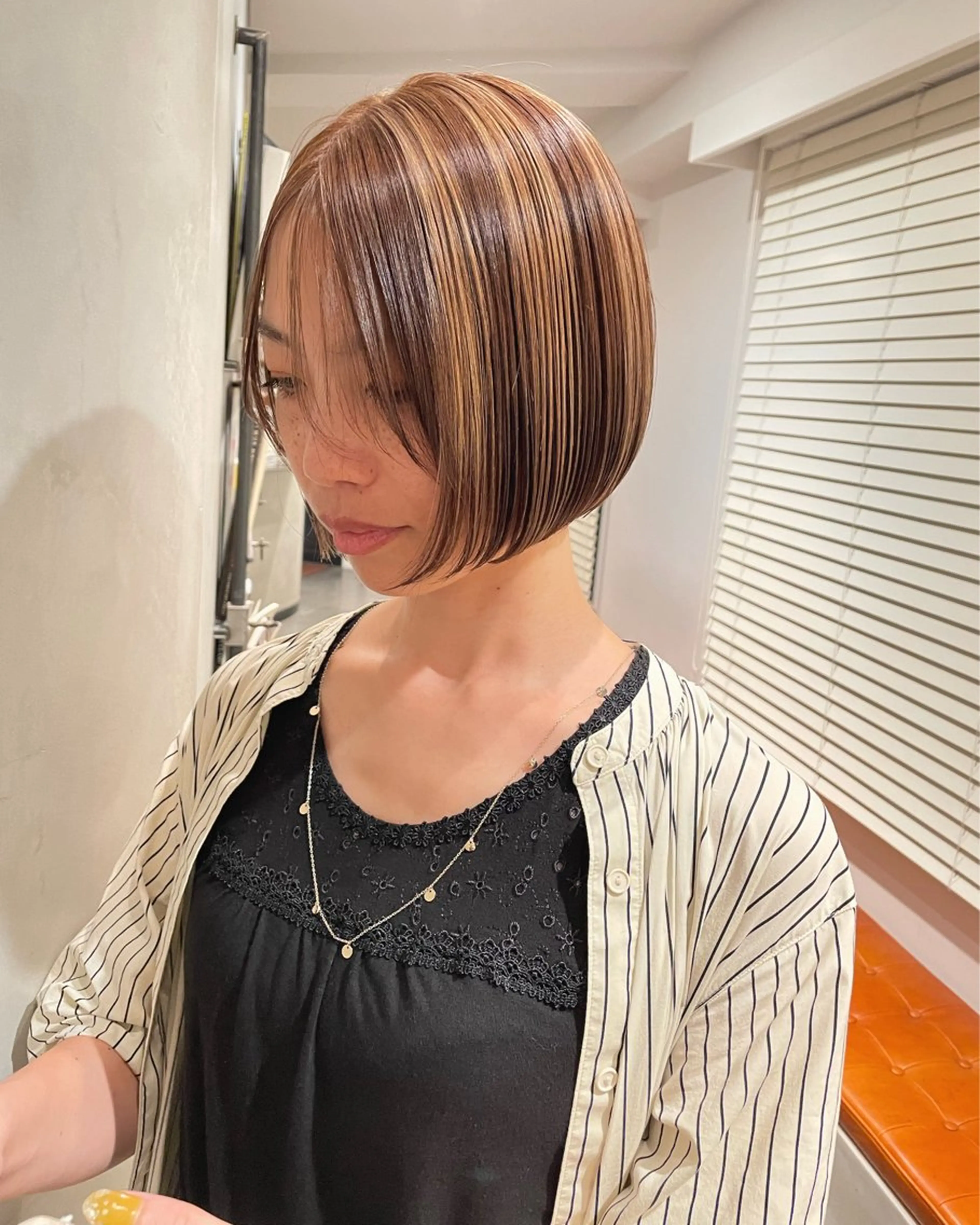 ショート カラー ヘアカラー トリートメント 優 作のヘアスタイル