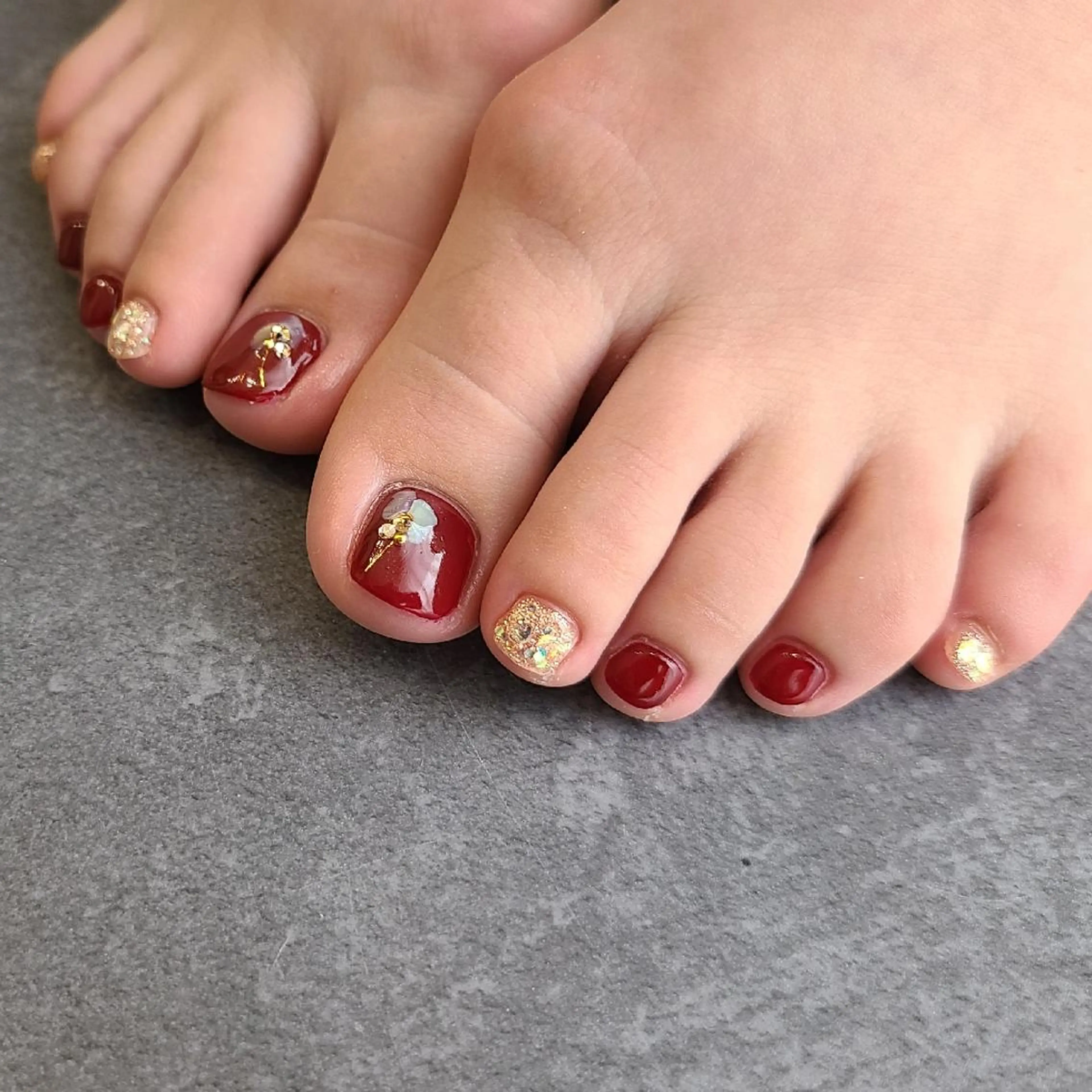 ネイル ボルドー ワンカラーネイル NOGUCHI  KANAのネイルデザイン