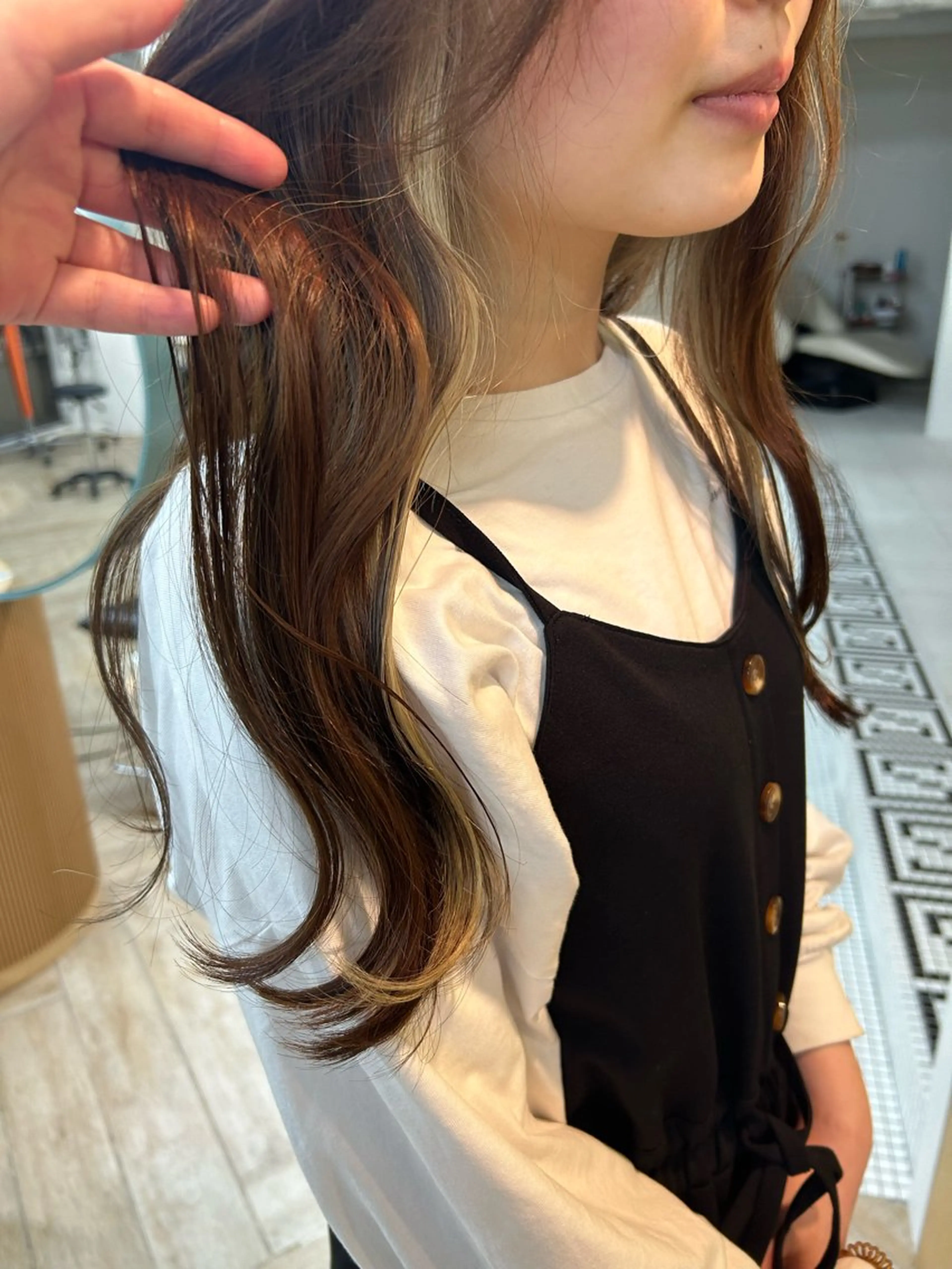 ロング カットモデル募集/ 万代/関谷　朋実のヘアスタイル