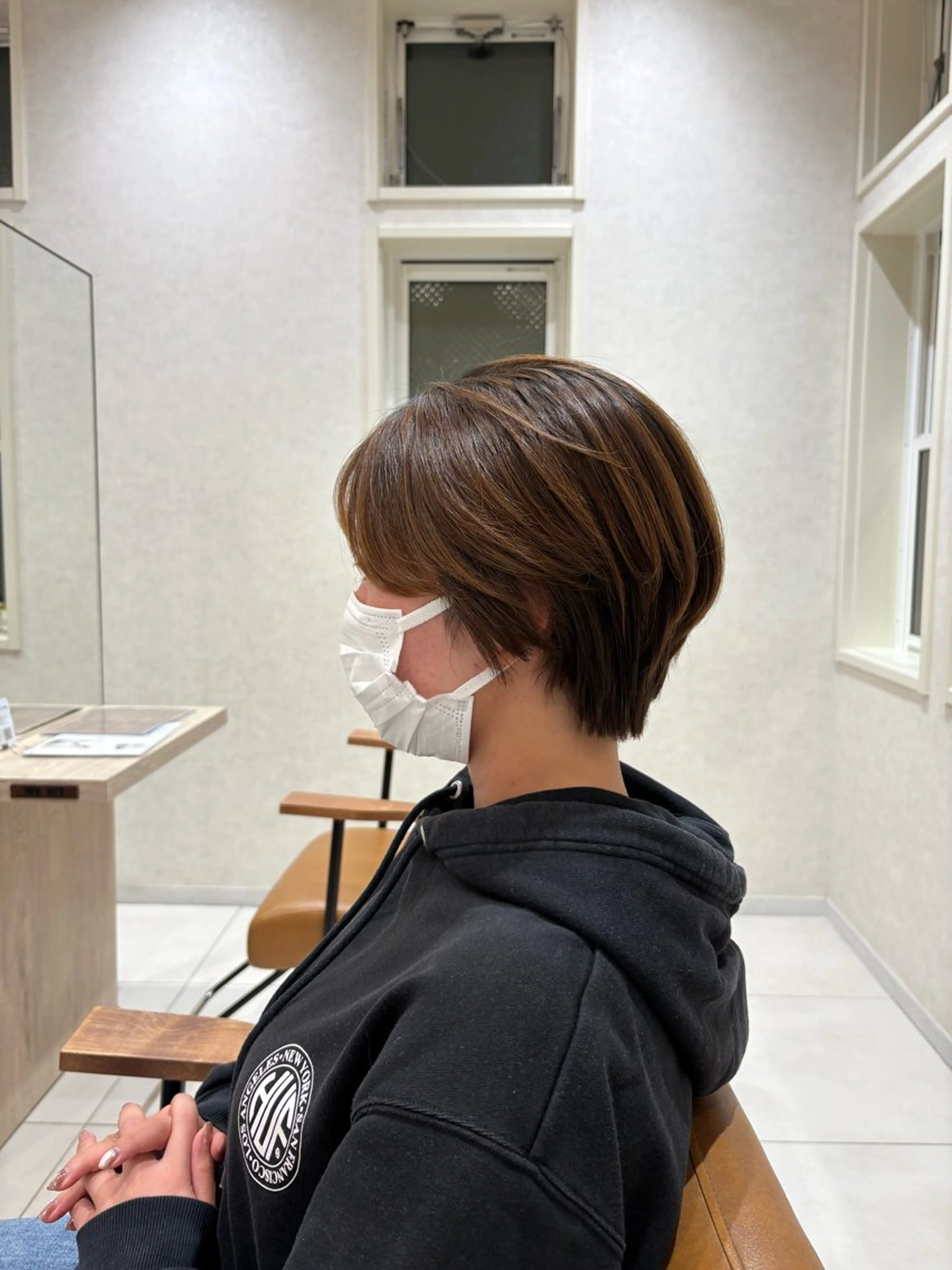 ショート ハンサムショート 丸みショート くびれヘア ショートヘア モデル募集 moeのヘアスタイル