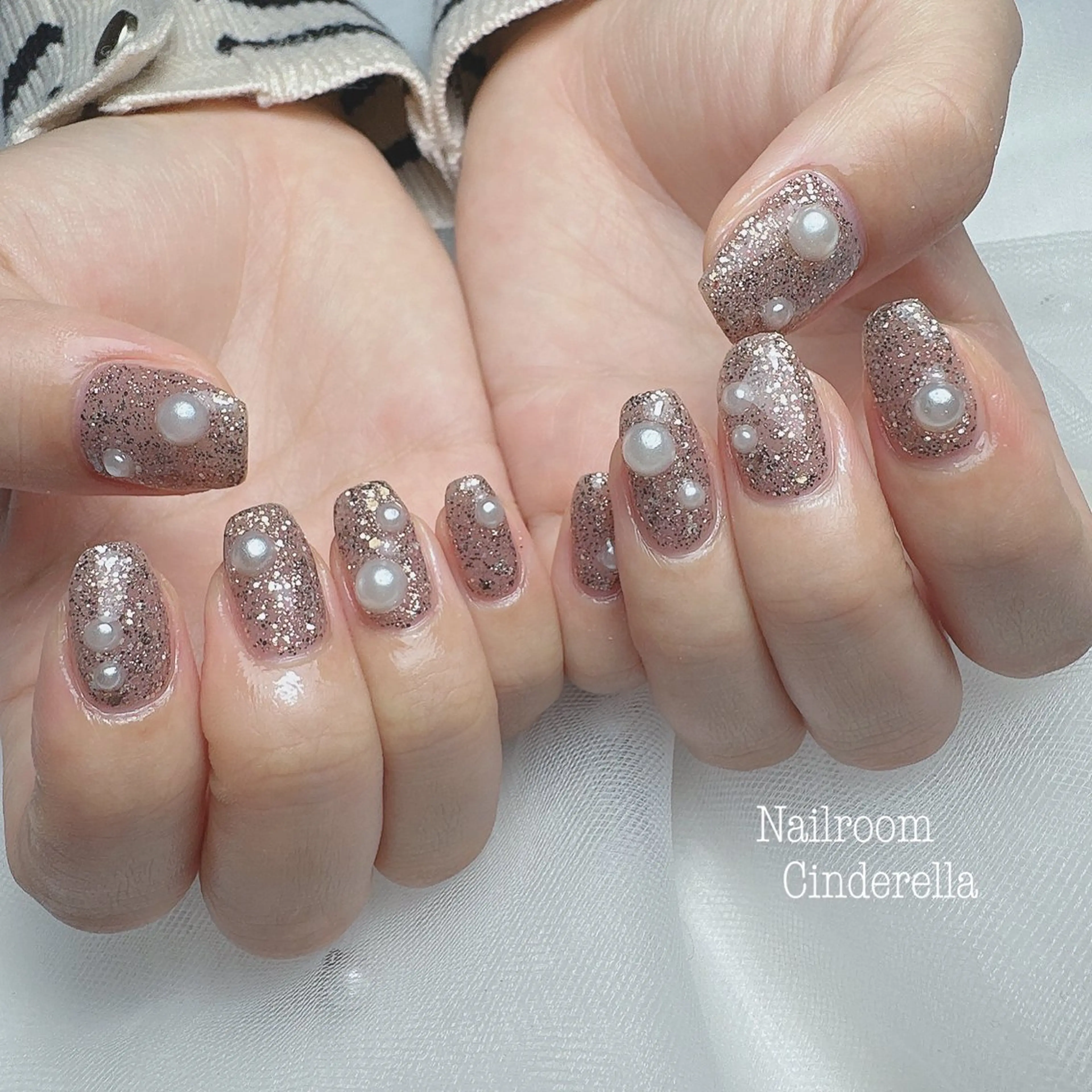 ネイル ラメ(グリッター) Nailroom. Cinderellaのネイルデザイン