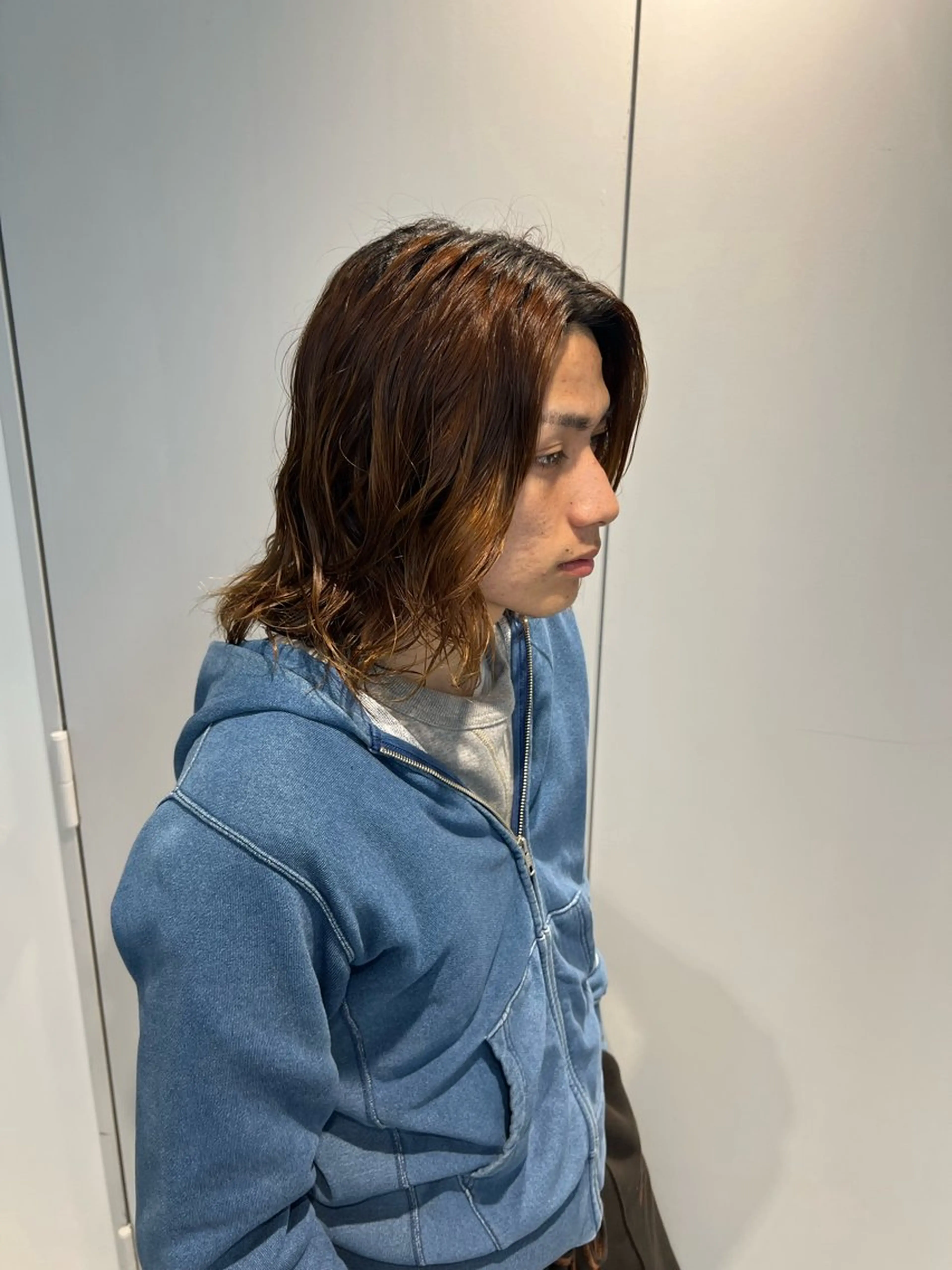 ミディアム メンズ パーマ 🌀toa/波巻き✨ /メンズパーマ／栄のヘアスタイル