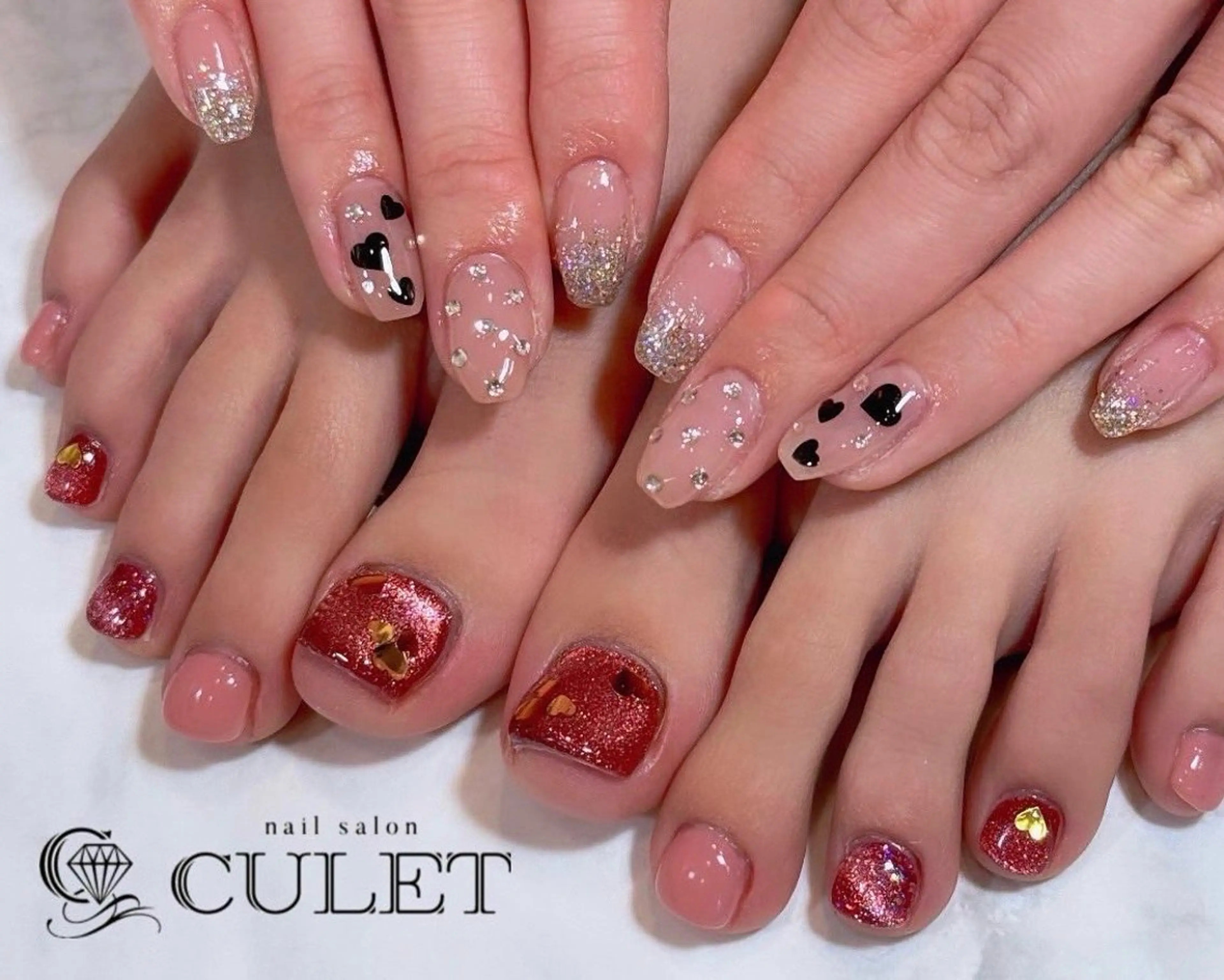 フットバス付き❣️フットマグネットワンカラー✨選べる30種類💅🏻❤️の写真