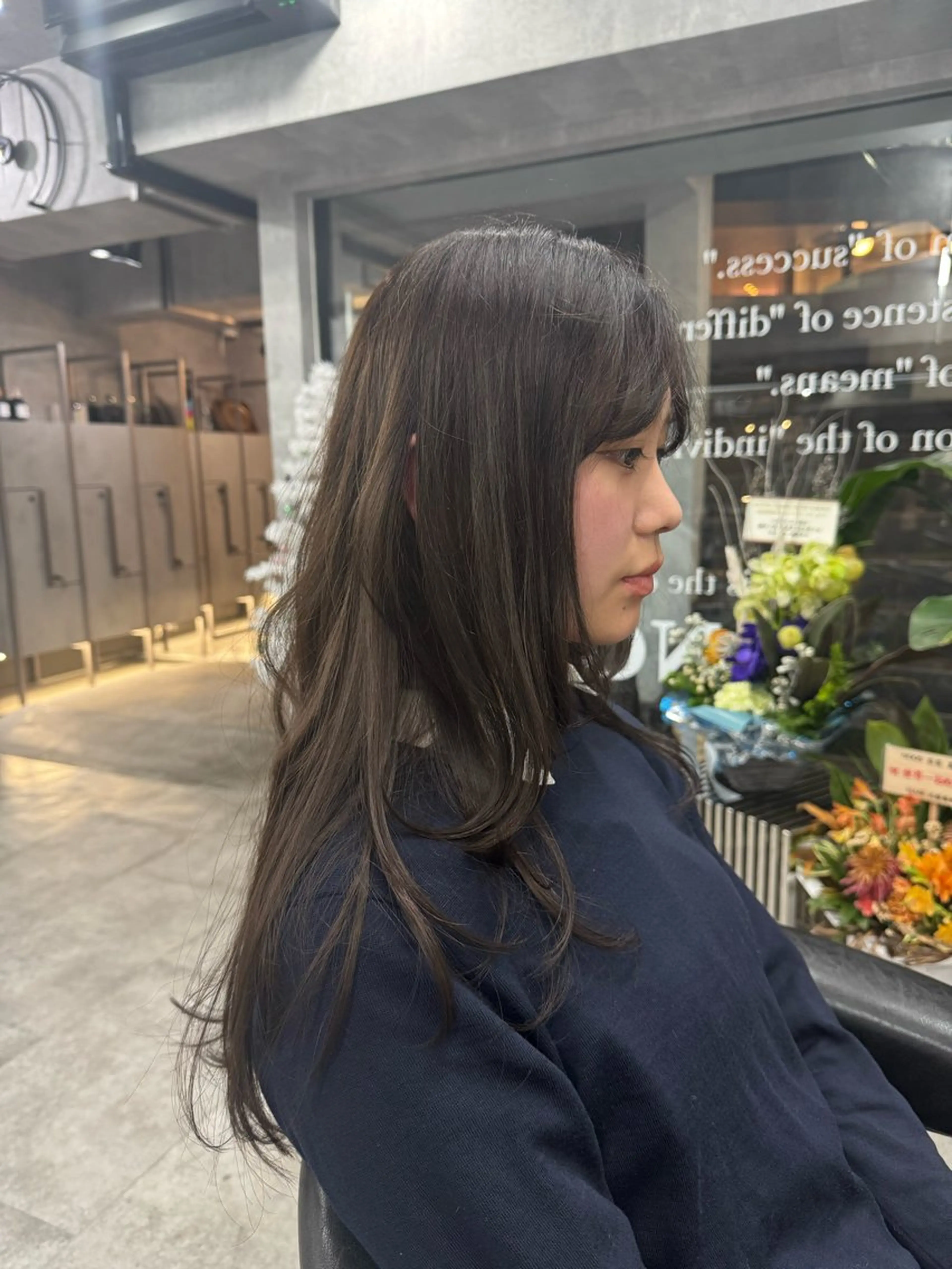 ロング カラー カット ヘアカラー あなたのお悩み改善" You"💚❤️💛のヘアスタイル