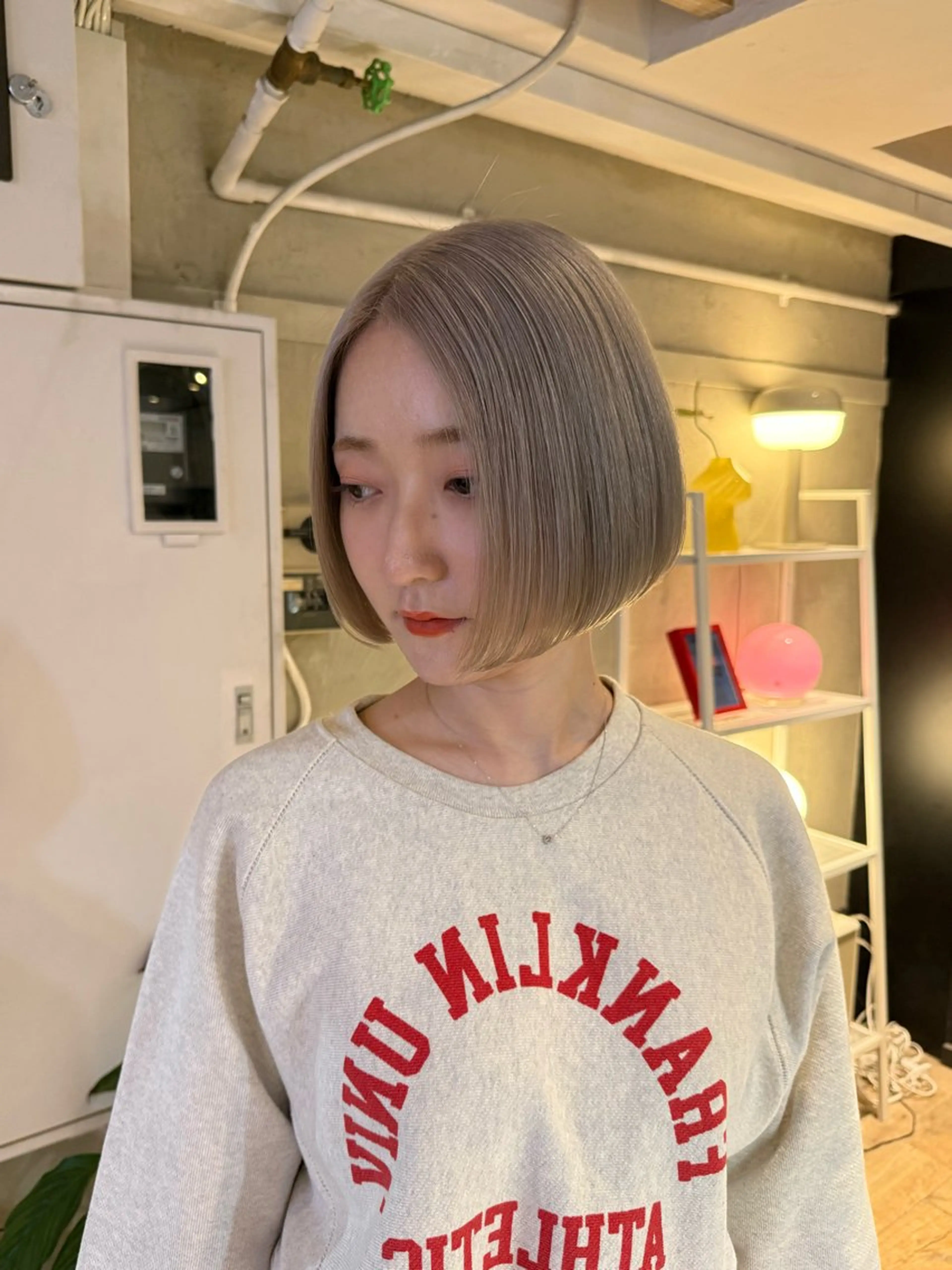 ミディアム カラー ヘアアレンジ 海外/ハイトーン🪽 ☯️ami☯️のヘアスタイル