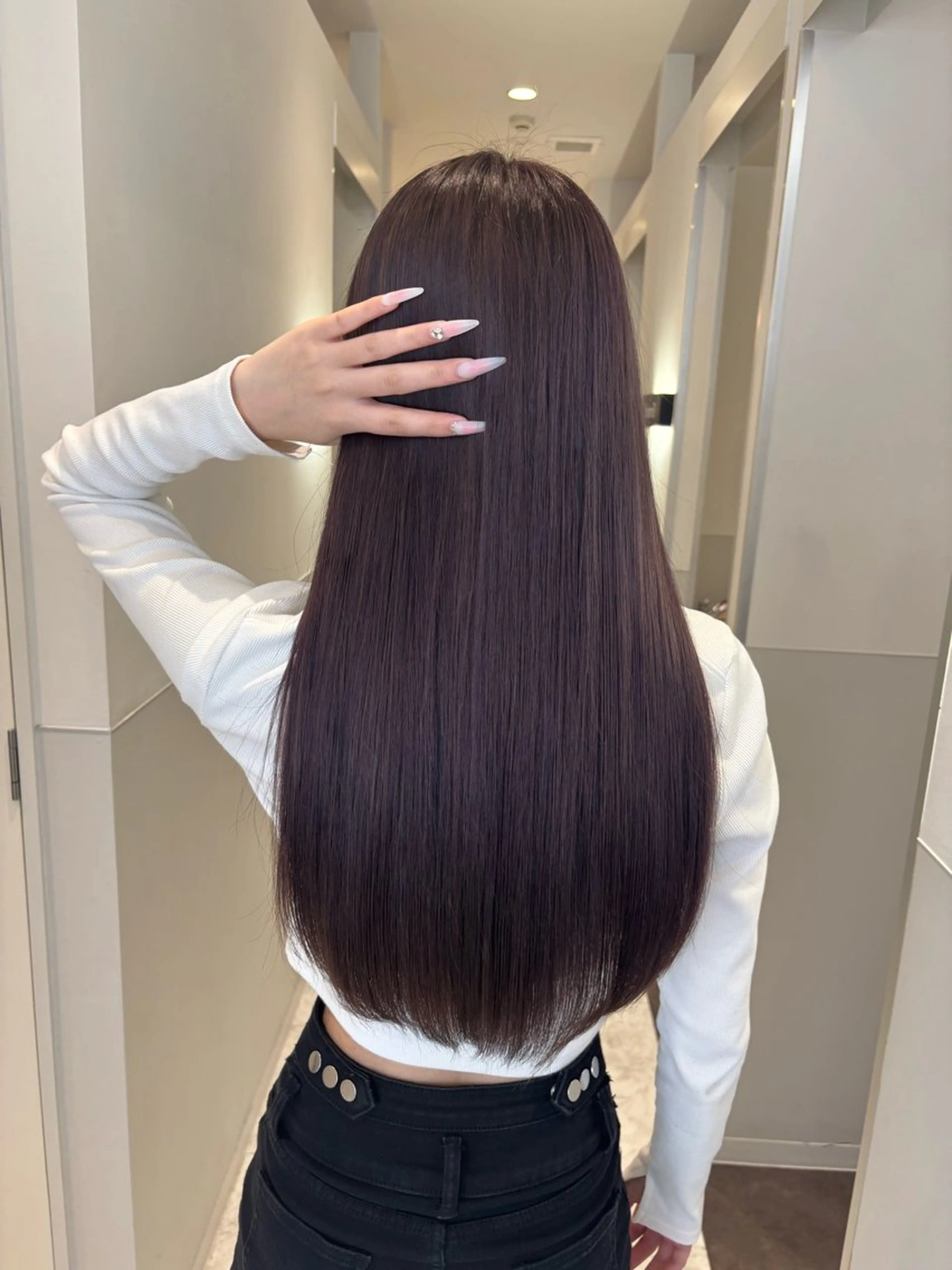 ロング カラー カット ヘアカラー トリートメント Lino所属・ﾊｲﾗｲﾄ/ﾚｲﾔｰ ｶｯﾄ/大嶽謙のヘアスタイル