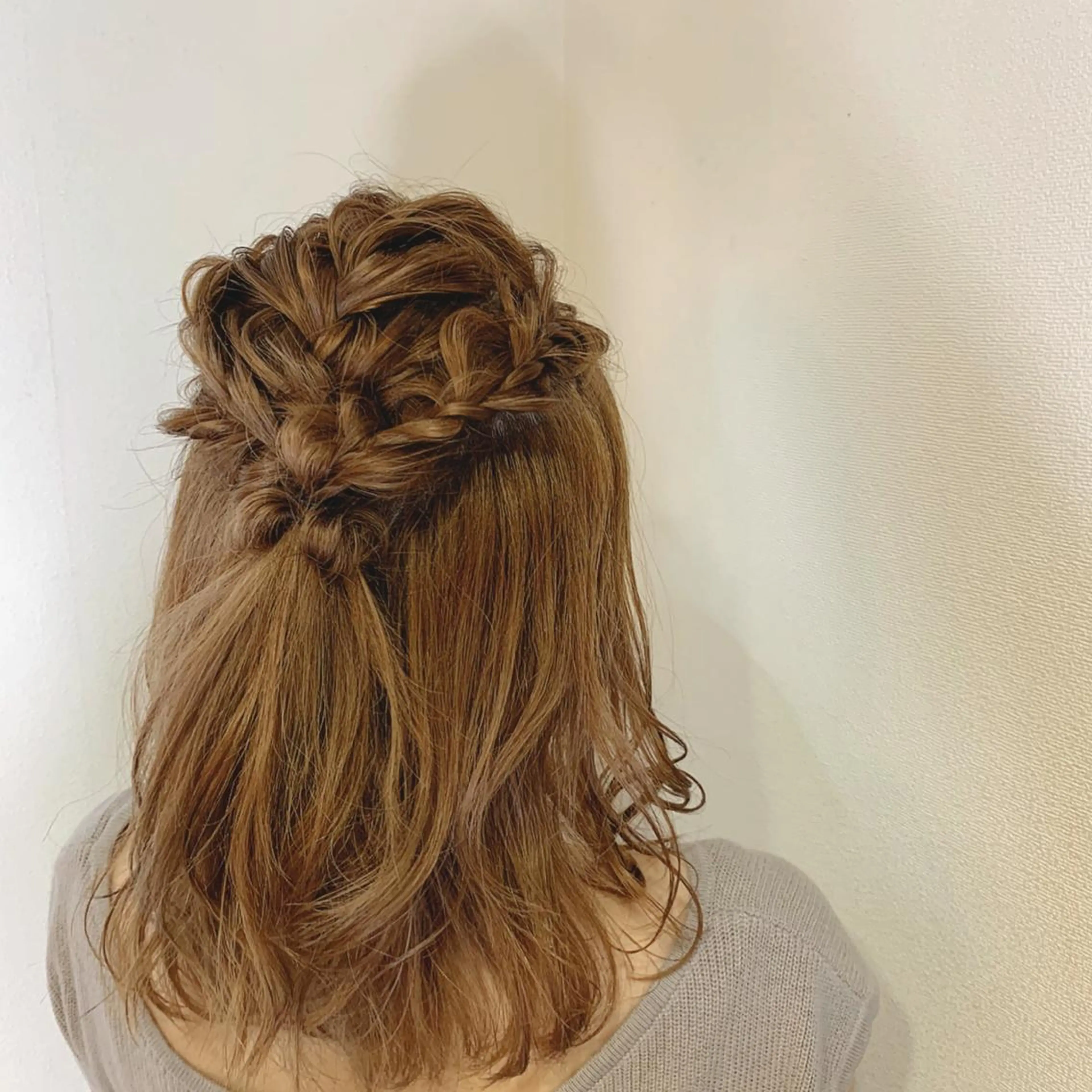 ミディアム カラー ヘアセット ボブウルフ／ボブ Satsuki【名駅のヘアスタイル