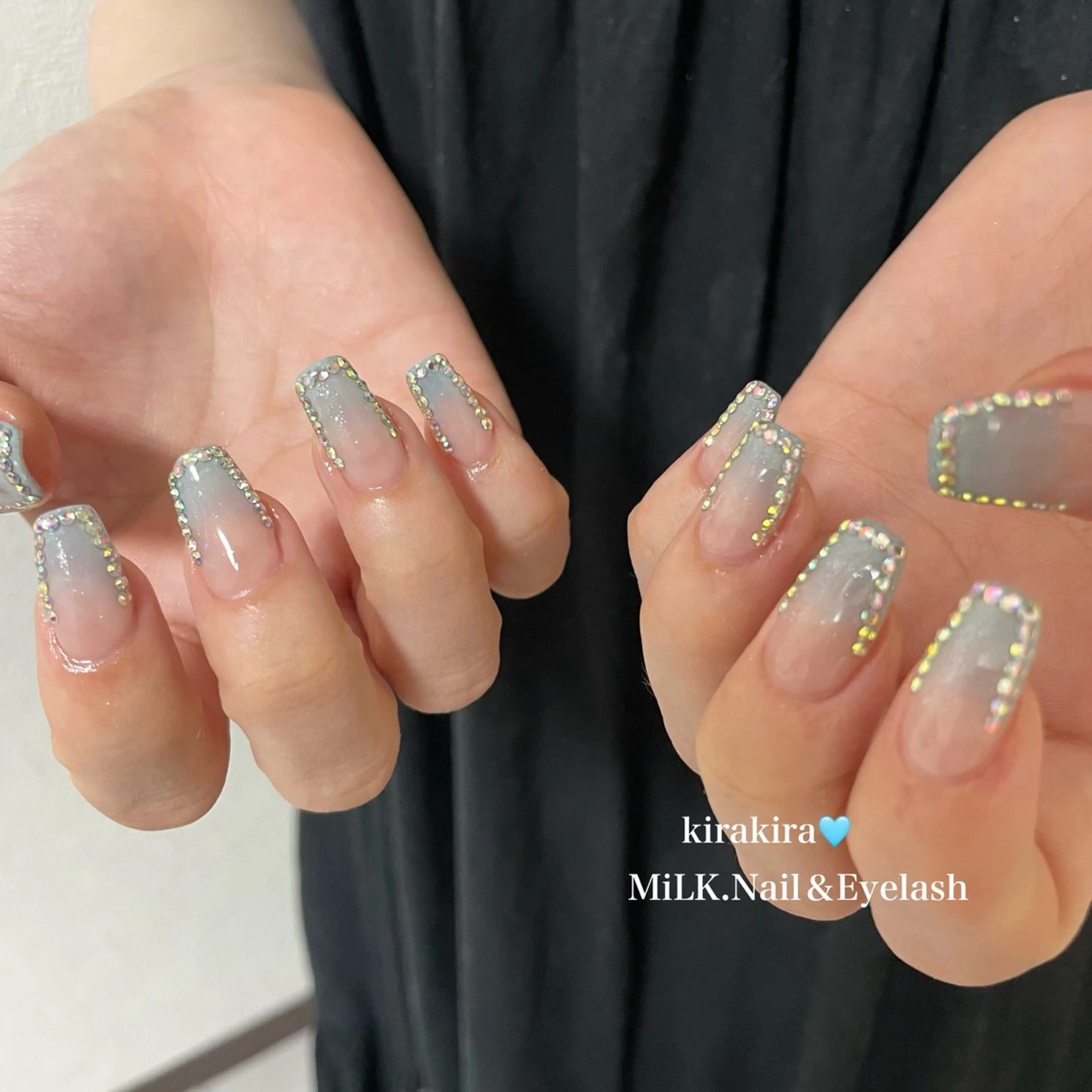 ネイル ゴールド ハンドネイル MiLK. Nail&Eyelash所属・MiLK. wakaのマツエク・マツパデザイン