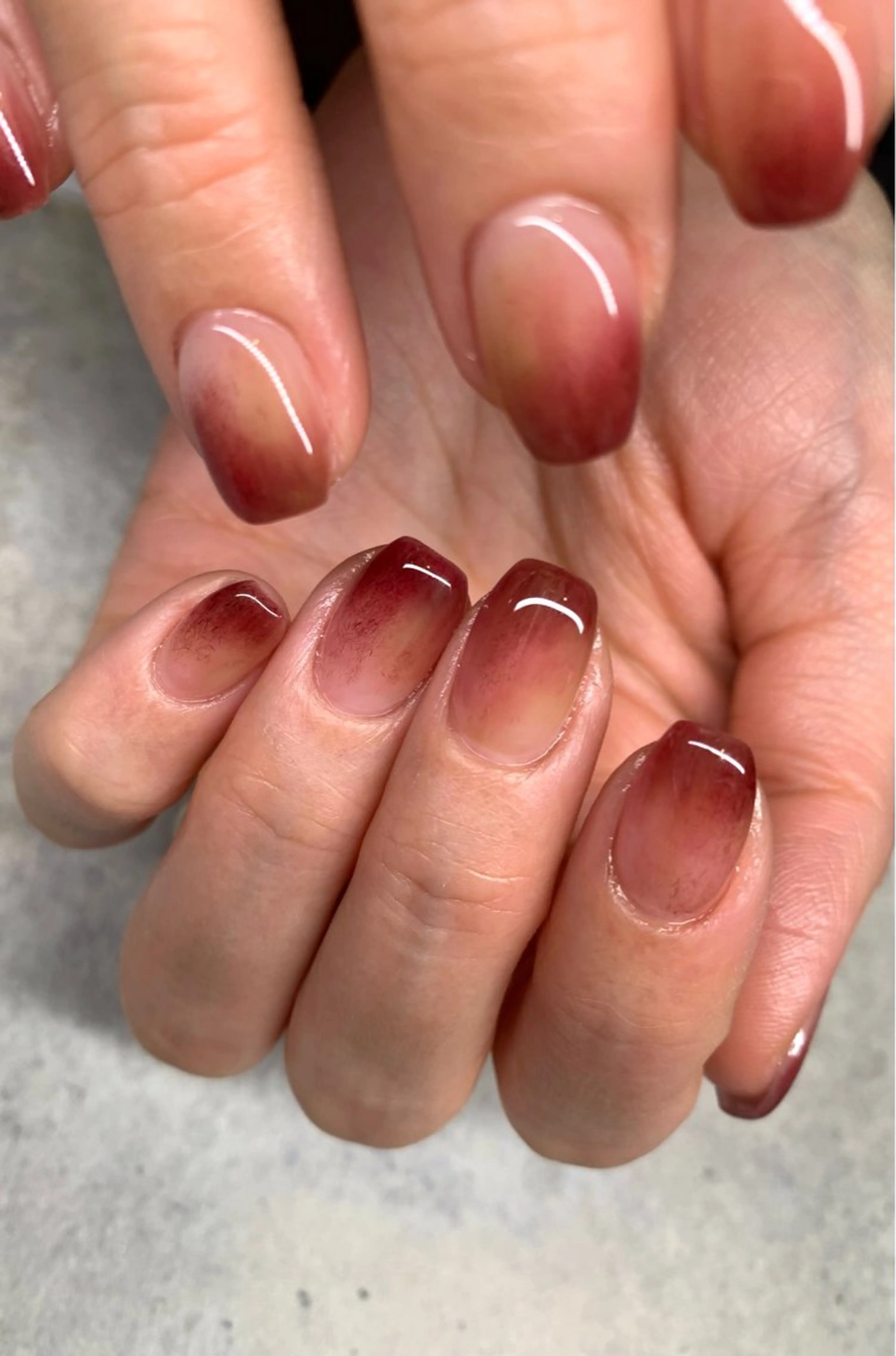 ネイル フラッシュネイル ニュアンスネイル オフィスネイル ショートネイル シンプルネイル ハンドネイル sufu. nail YUKIのネイルデザイン