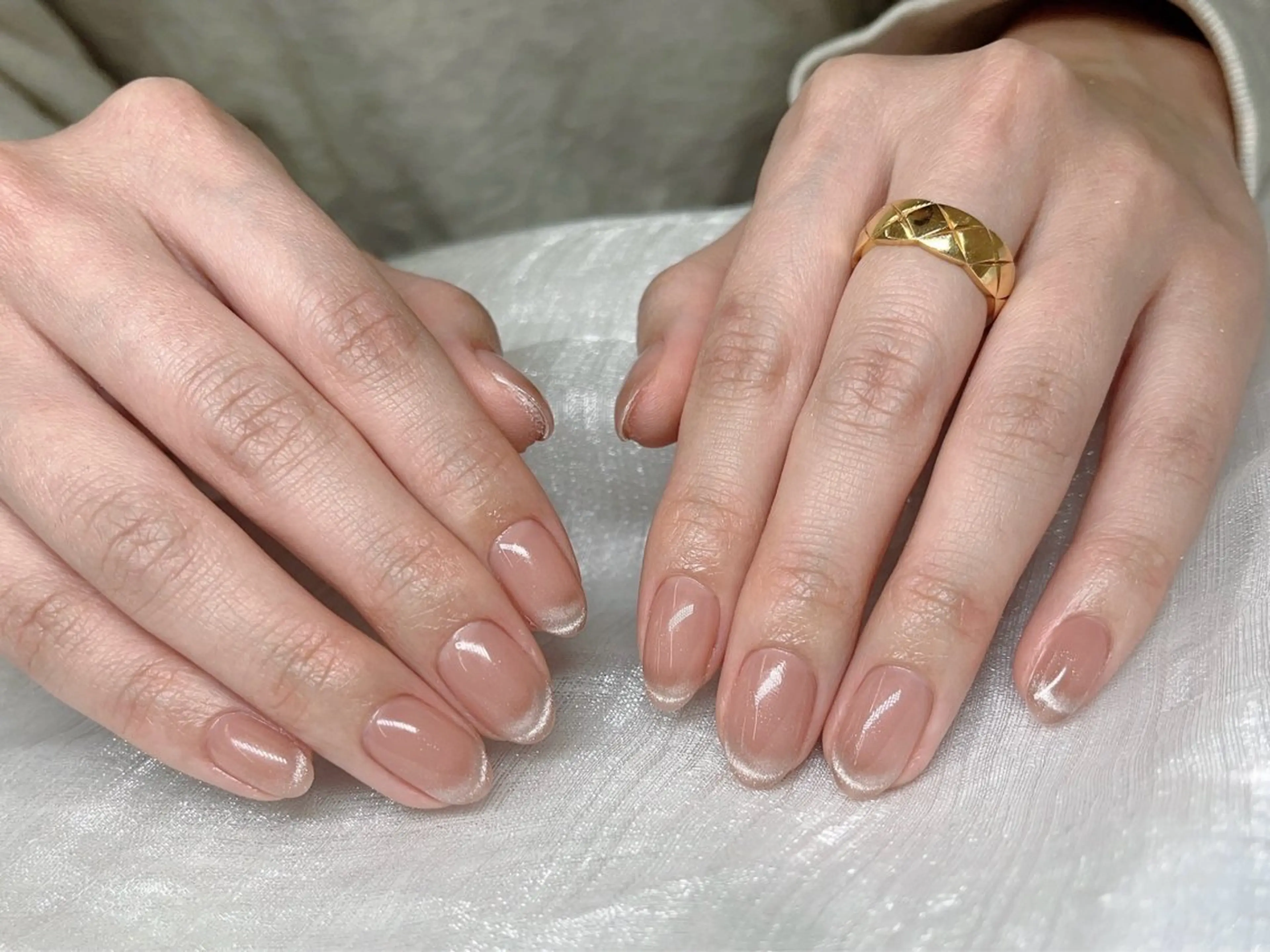 ネイル フレンチネイル マグネットネイル 長出し専門店🎀 HARO💕Nailのネイルデザイン