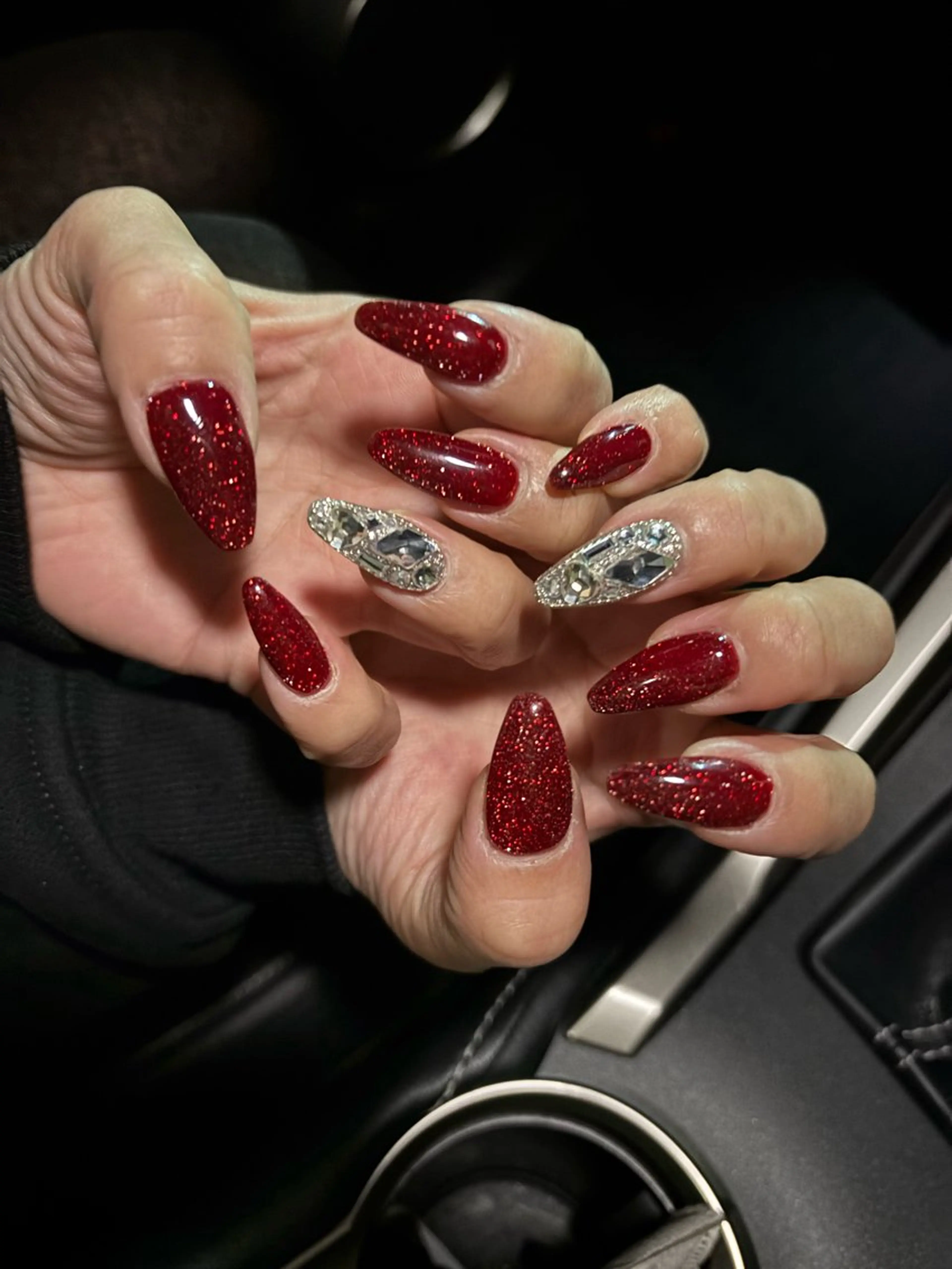 ネイル 赤色 門真市ネイルサロン♡ KUMI.HANAのネイルデザイン