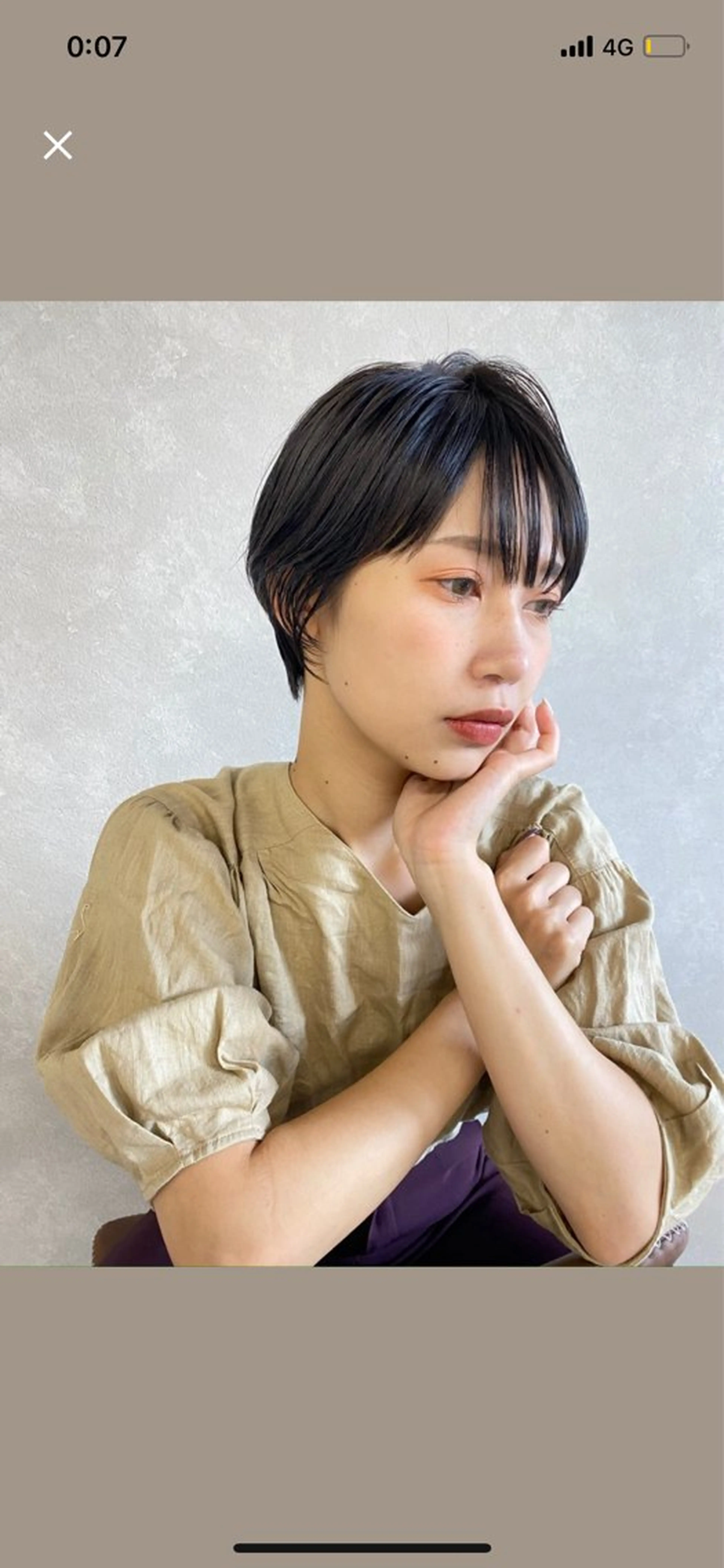 ショート カラー RIN／韓国ヘア レイヤーカットのヘアスタイル