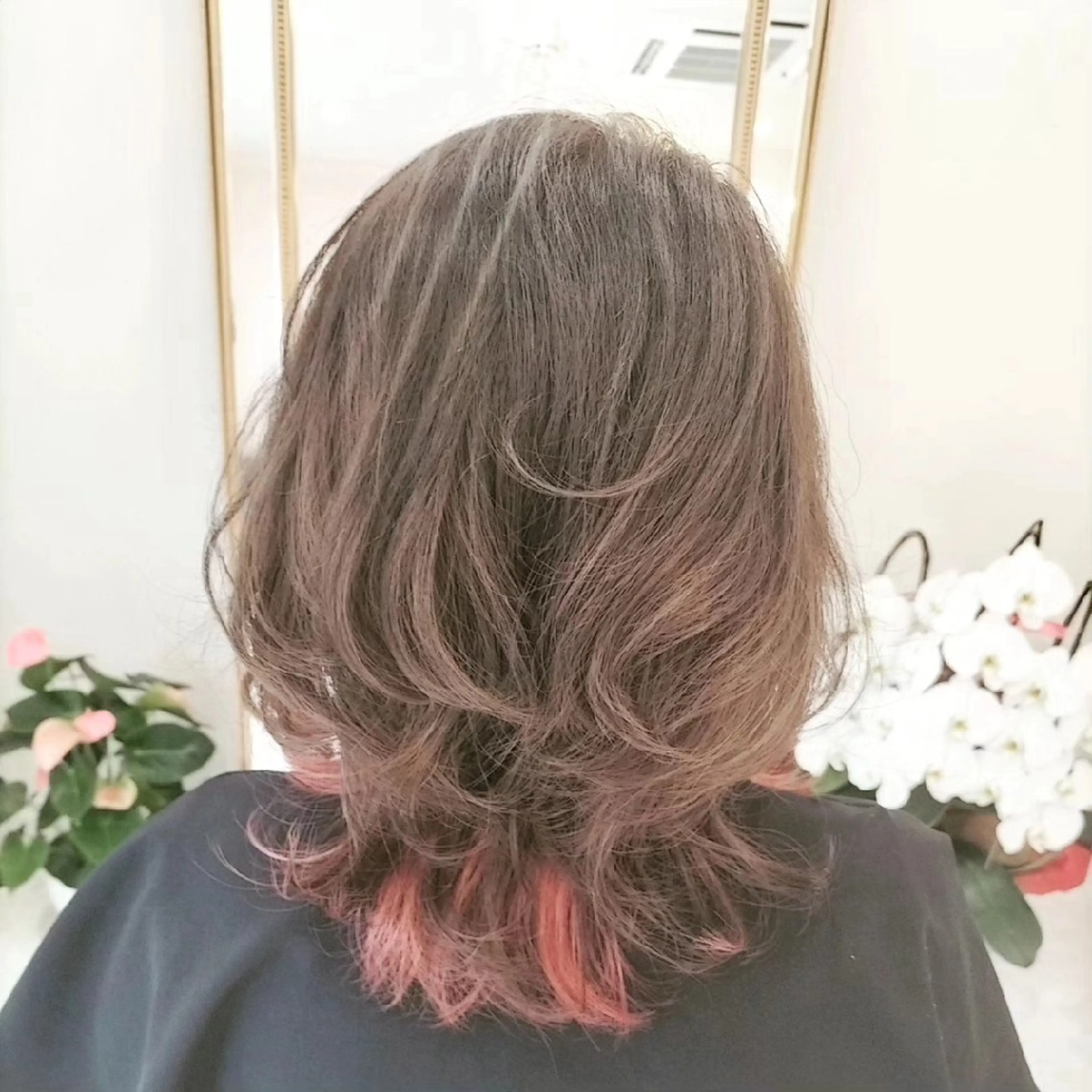 カラー ピンクカラー カット hairproduce   y所属・坂田 佳子のヘアスタイル