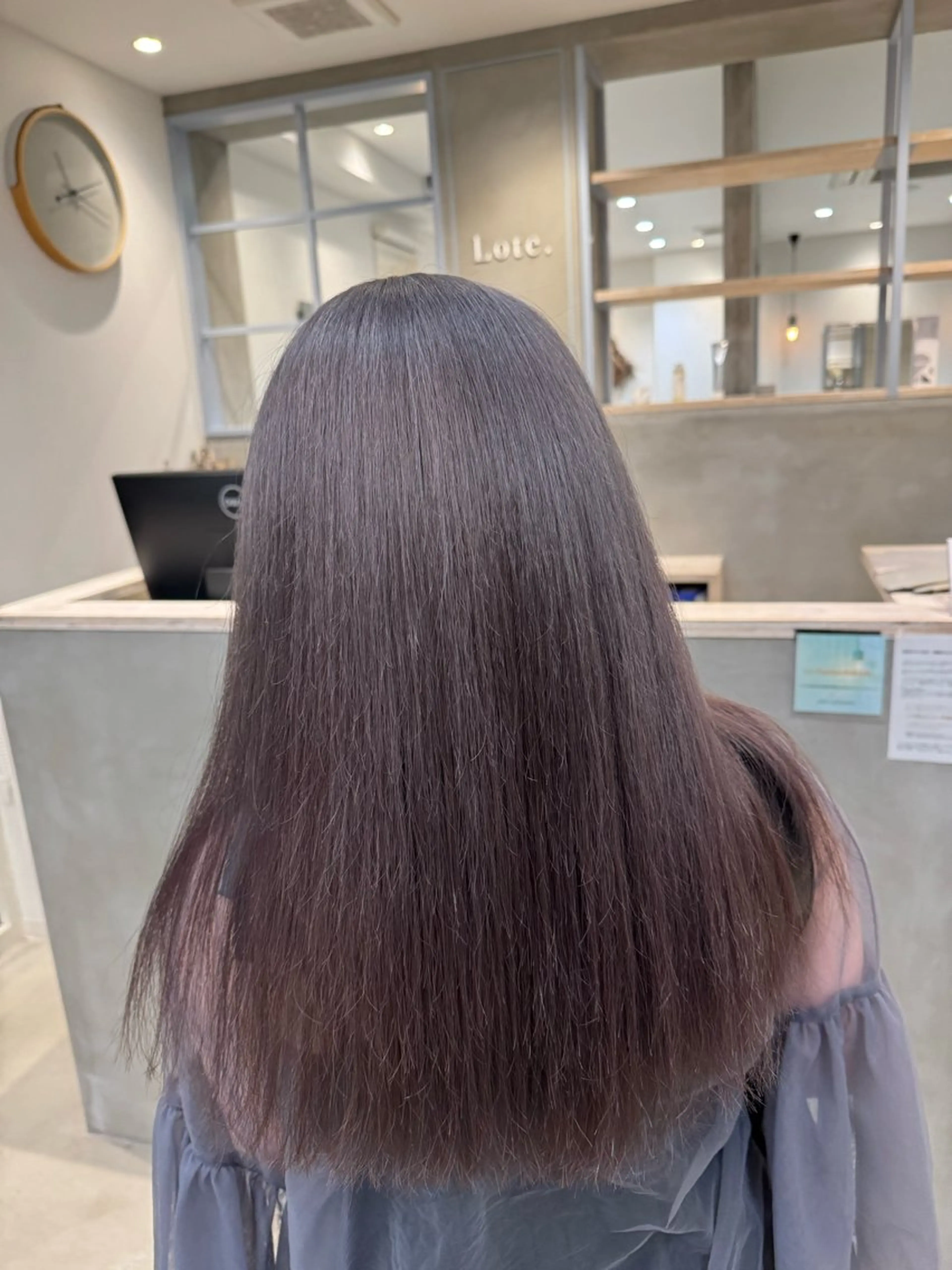 ロング カラー バレイヤージュ ベージュカラー ブリーチ ブロンド ケアブリーチ hono/ブリーチ /Lote.一宮のヘアスタイル