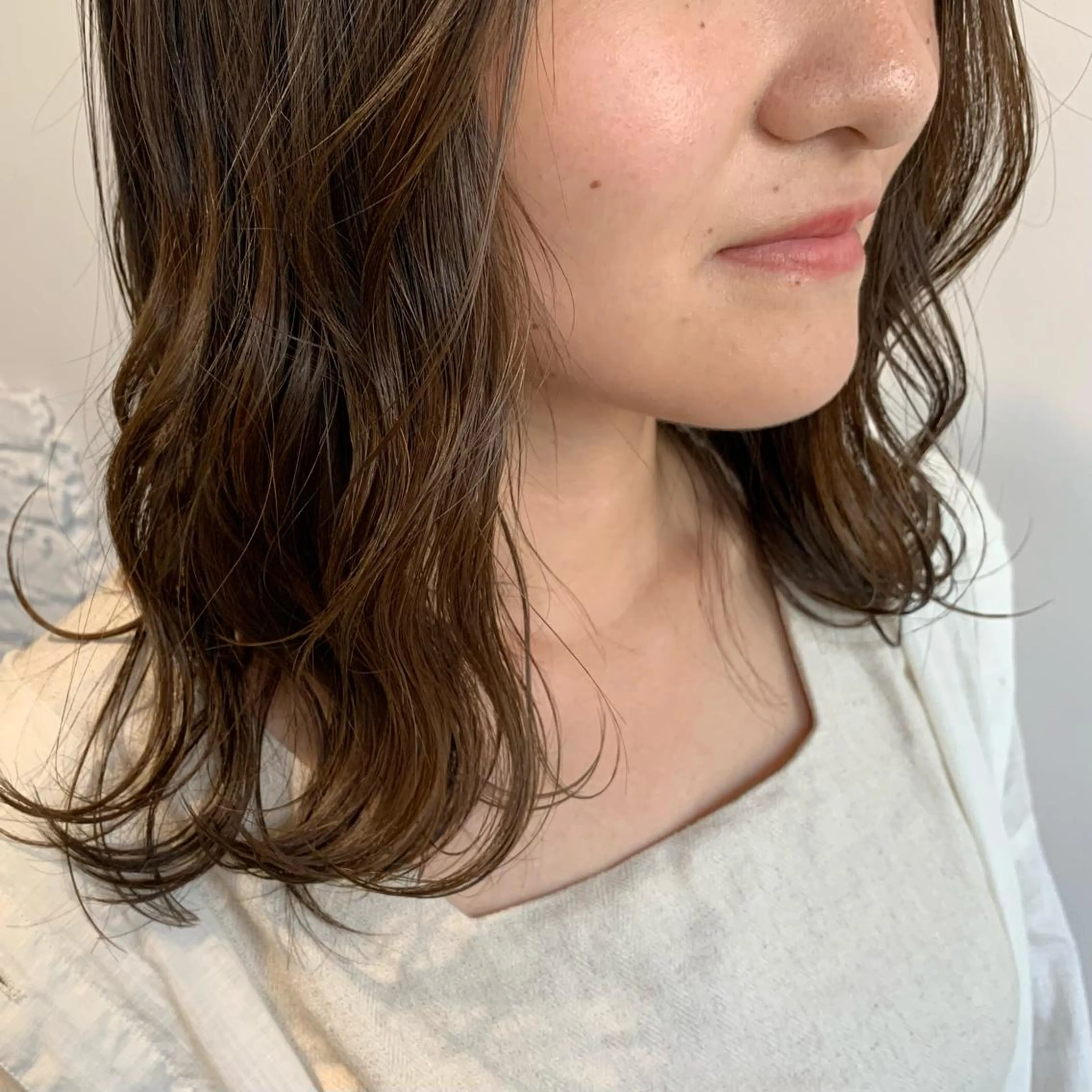 ミディアム カット パーマ "小顔カット" Fuko.のヘアスタイル