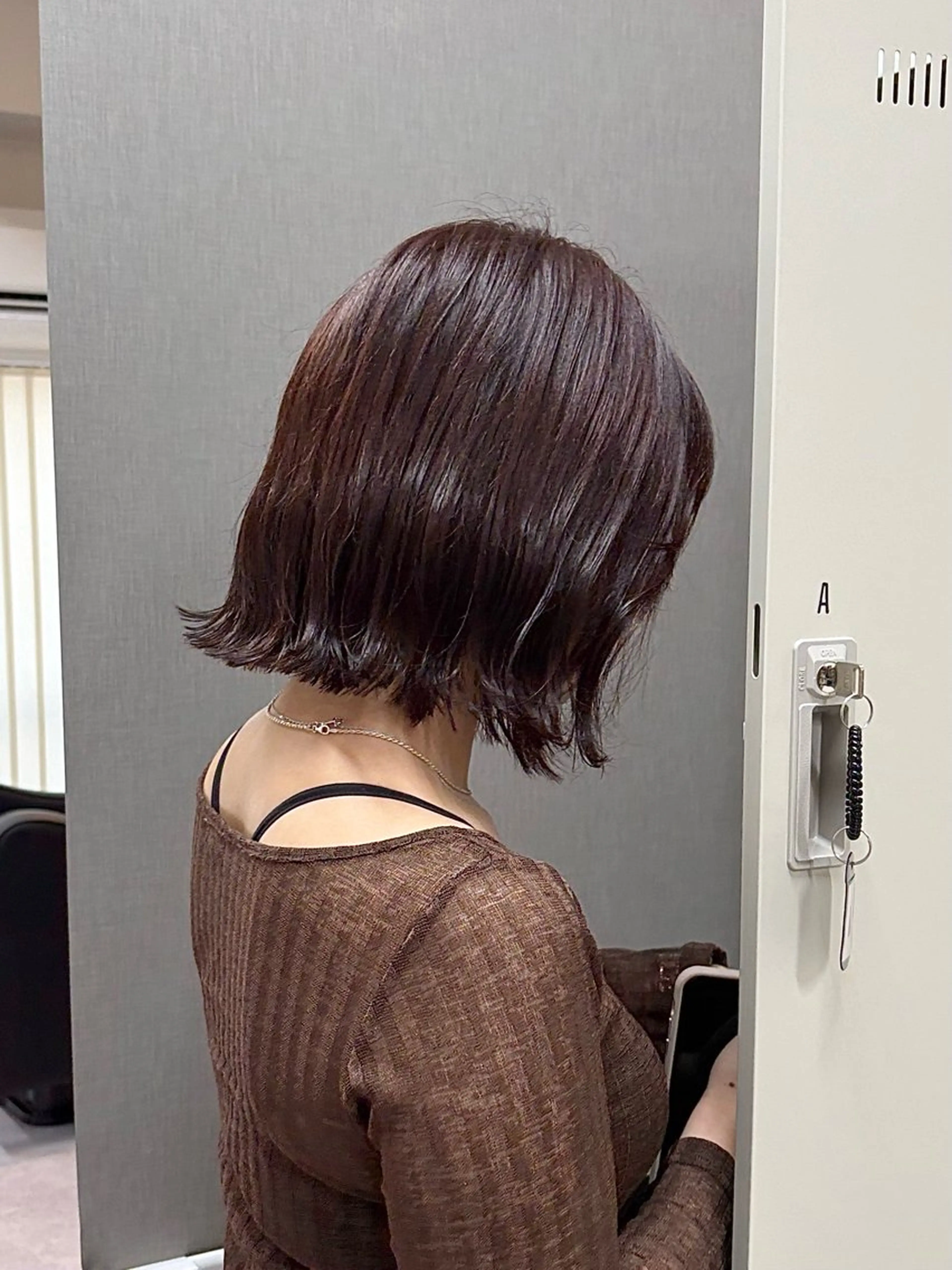 カラー レッドカラー ハル🌸柔色/ ブリーチなし/艶髪のヘアスタイル