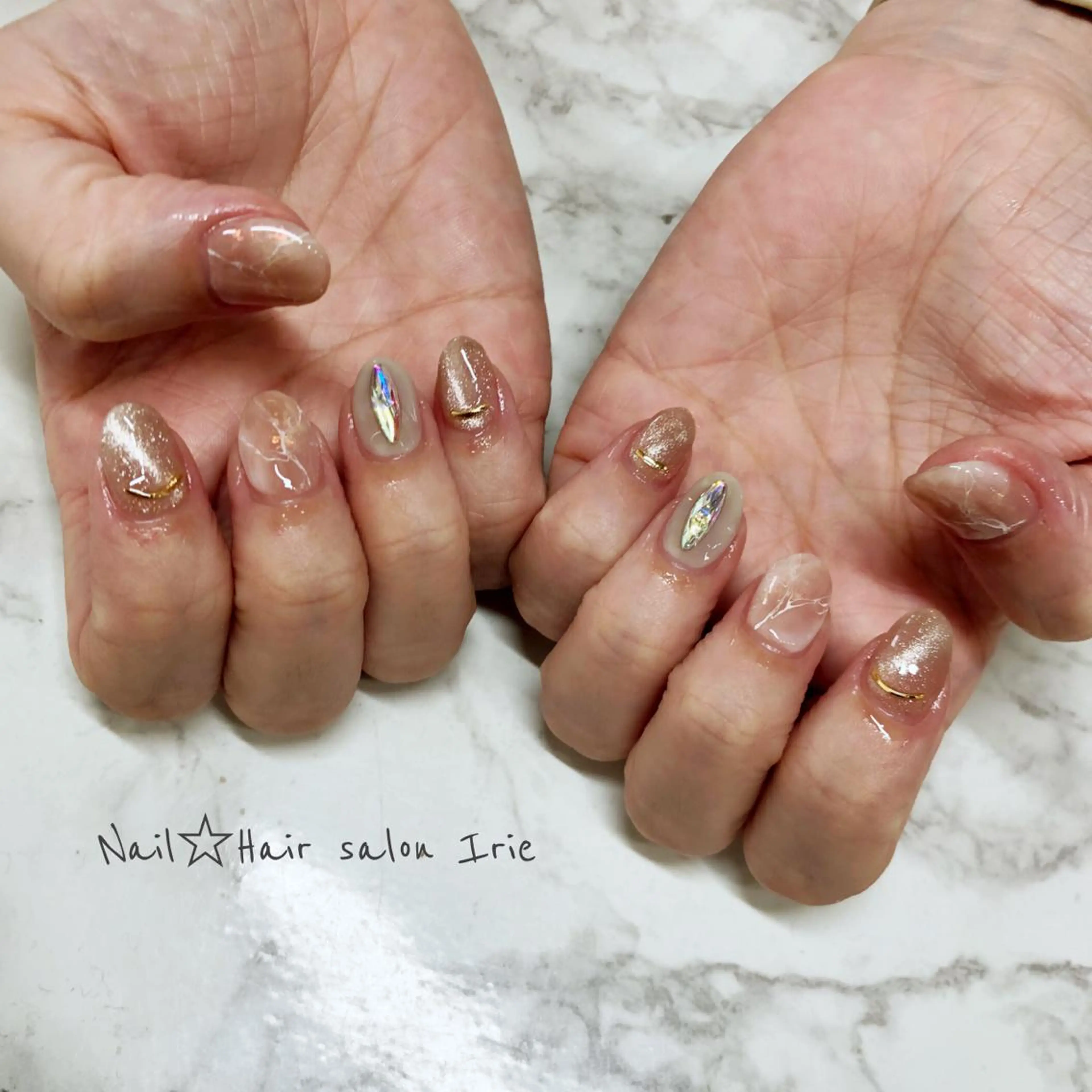 ネイル ハンドネイル Hair salon Irie所属・與儀 知佳のネイルデザイン