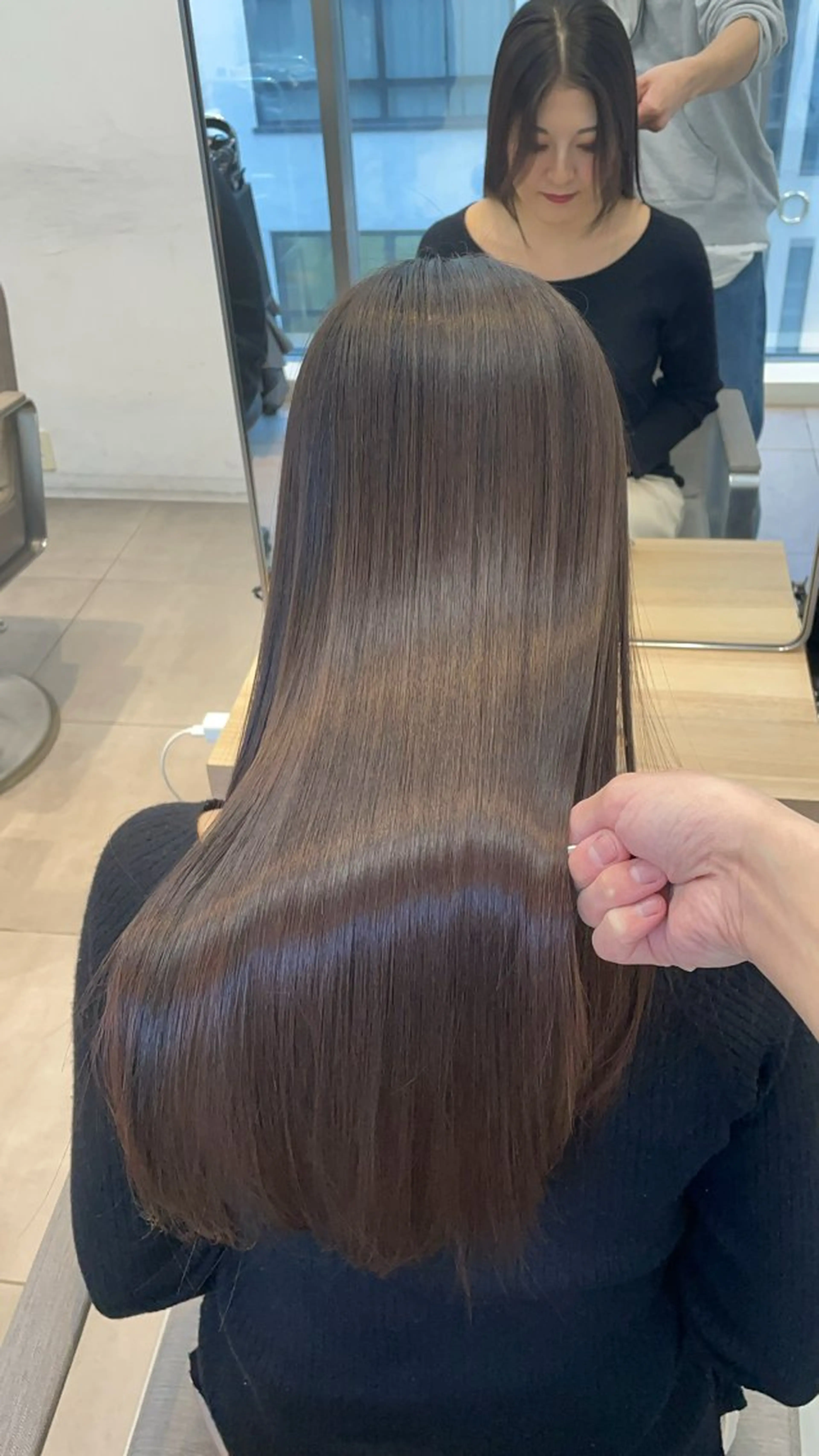 ロング カット 縮毛矯正 トリートメント ヘッドスパ ✨髪質改善✨美髪 矯正🫧小泉のヘアスタイル