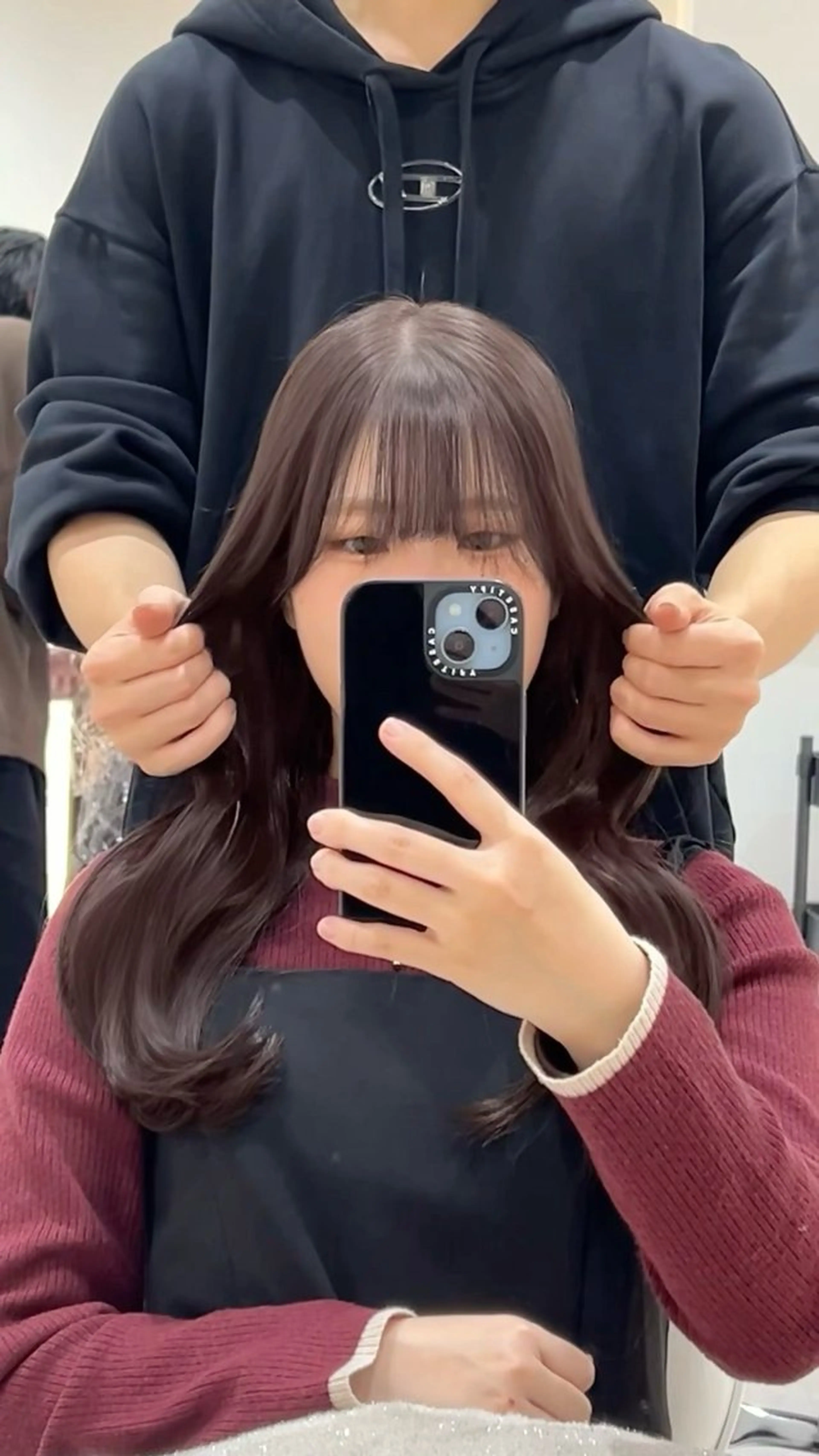 ロング カット ヘアカラー トリートメント 🩶レイヤー/艶髪/ 顔周り/韓国風/輝士のヘアスタイル