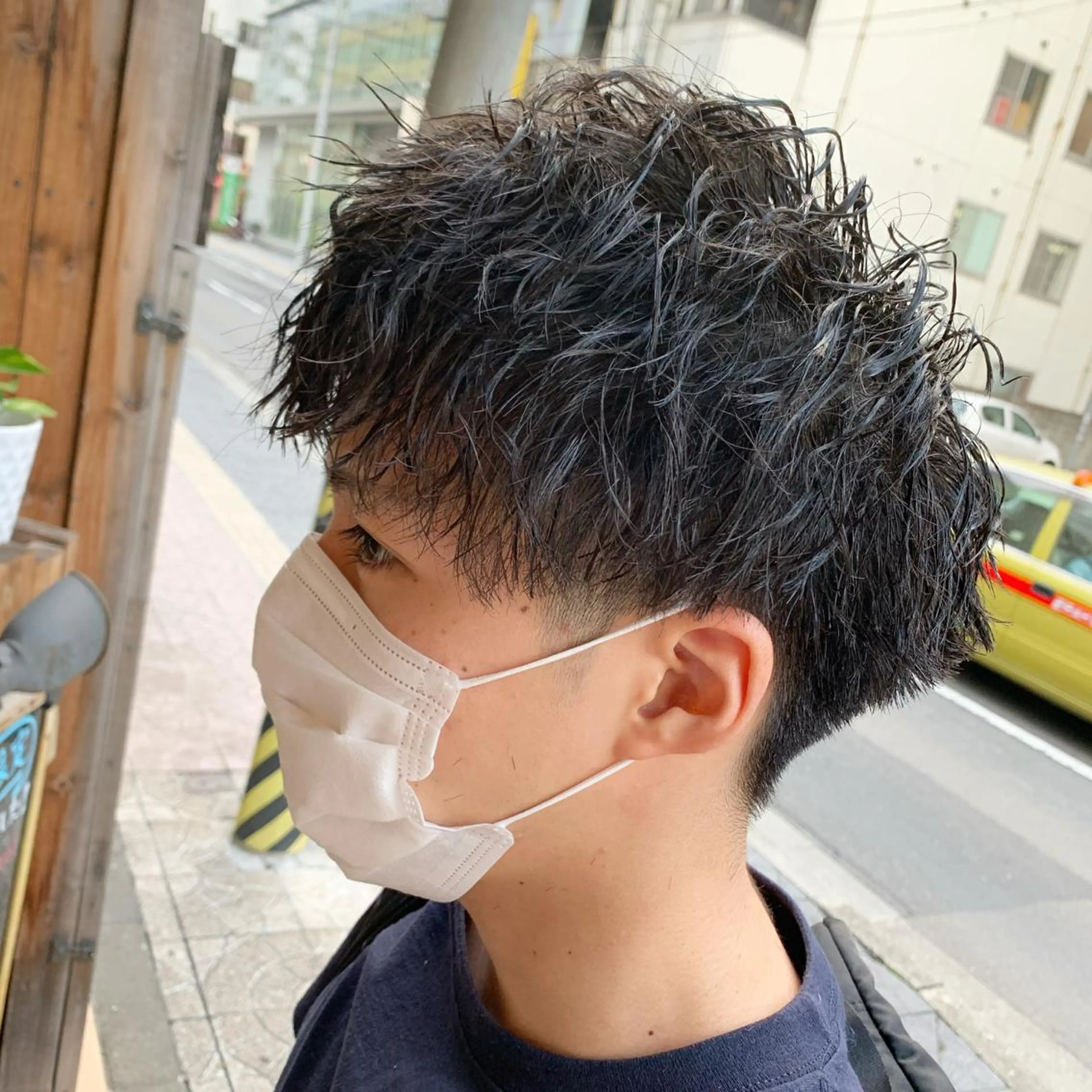 パーマ メンズ マッシュ メンズパーマ メンズツイストパーマ ツイストパーマ yoshi (高橋福博)のヘアスタイル