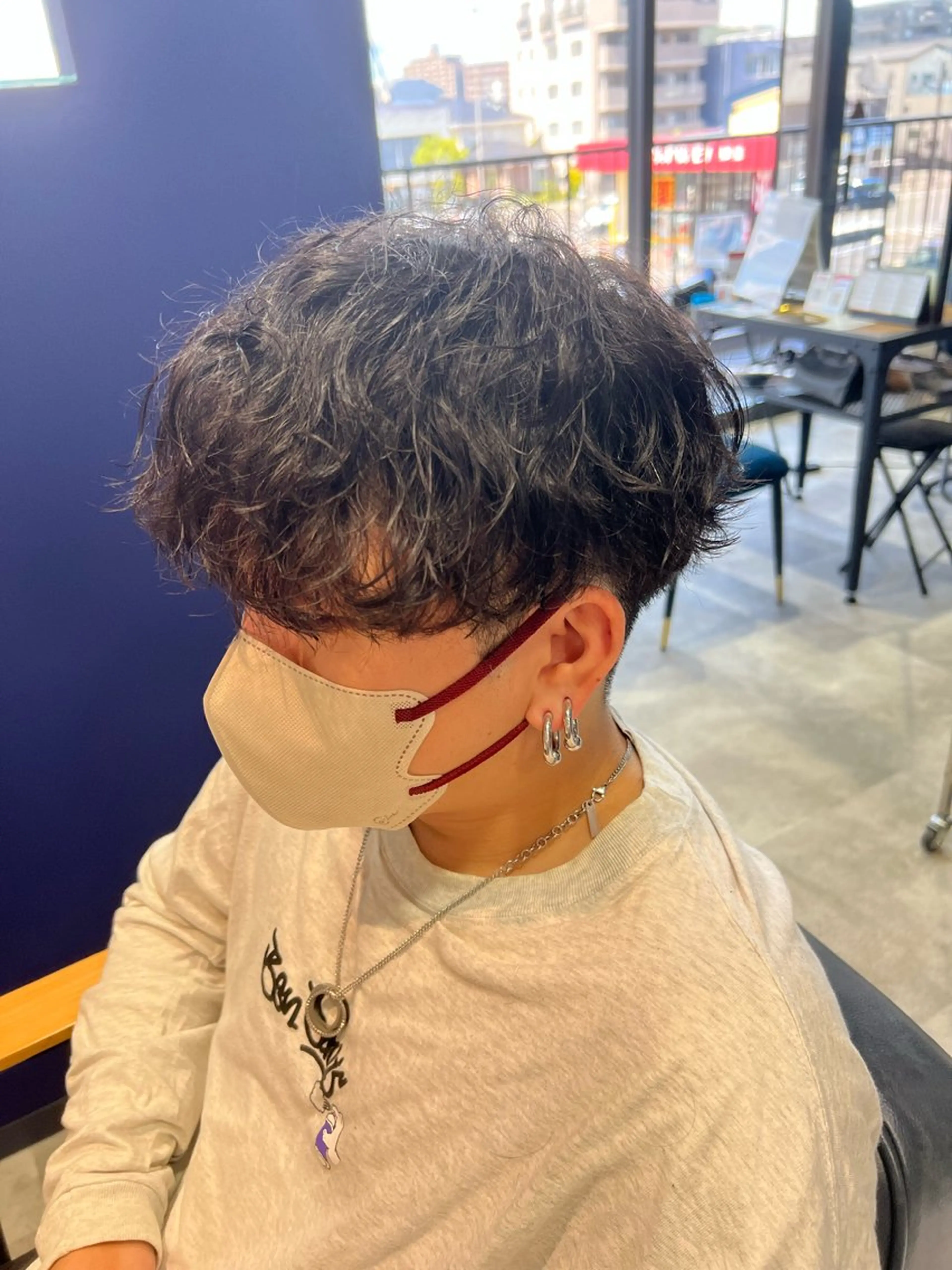 パーマ メンズ メンズパーマ スパイラルパーマ カット パーマ 🎀室岡 美月🎀のヘアスタイル